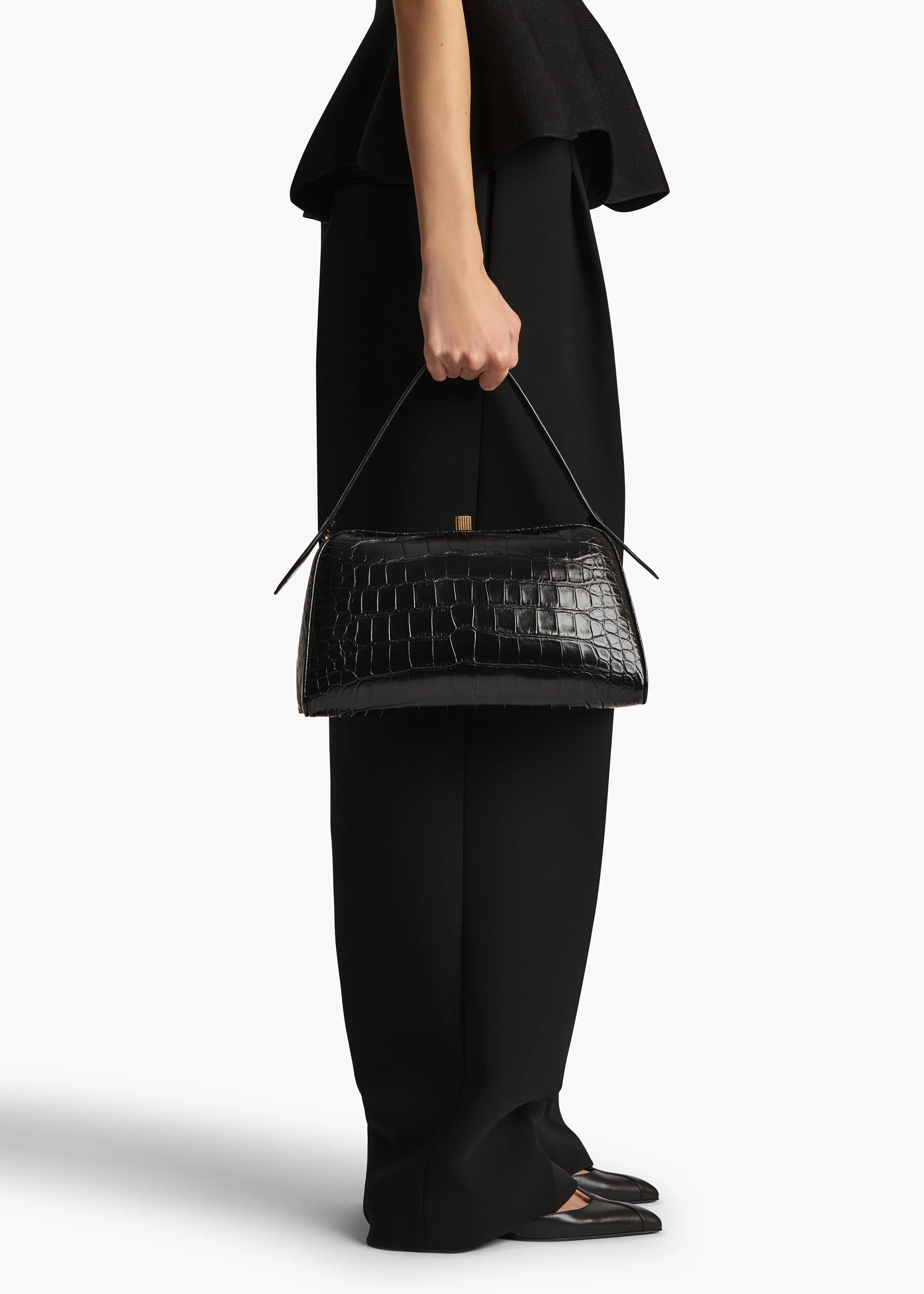 Khaite - Cate Bag in Black Alligator - Image 12