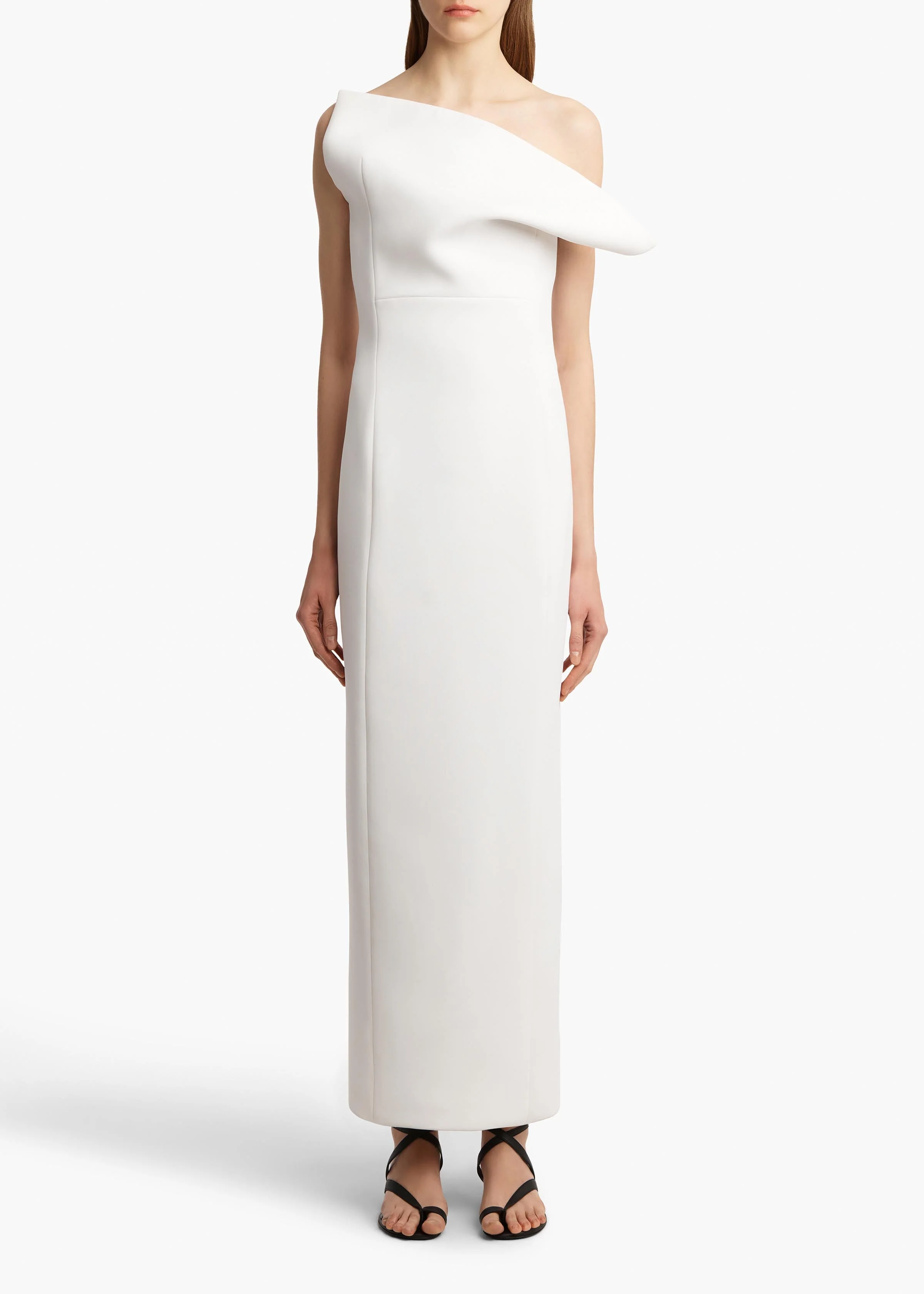 Khaite - Cato Dress in Chalk - Image 10
