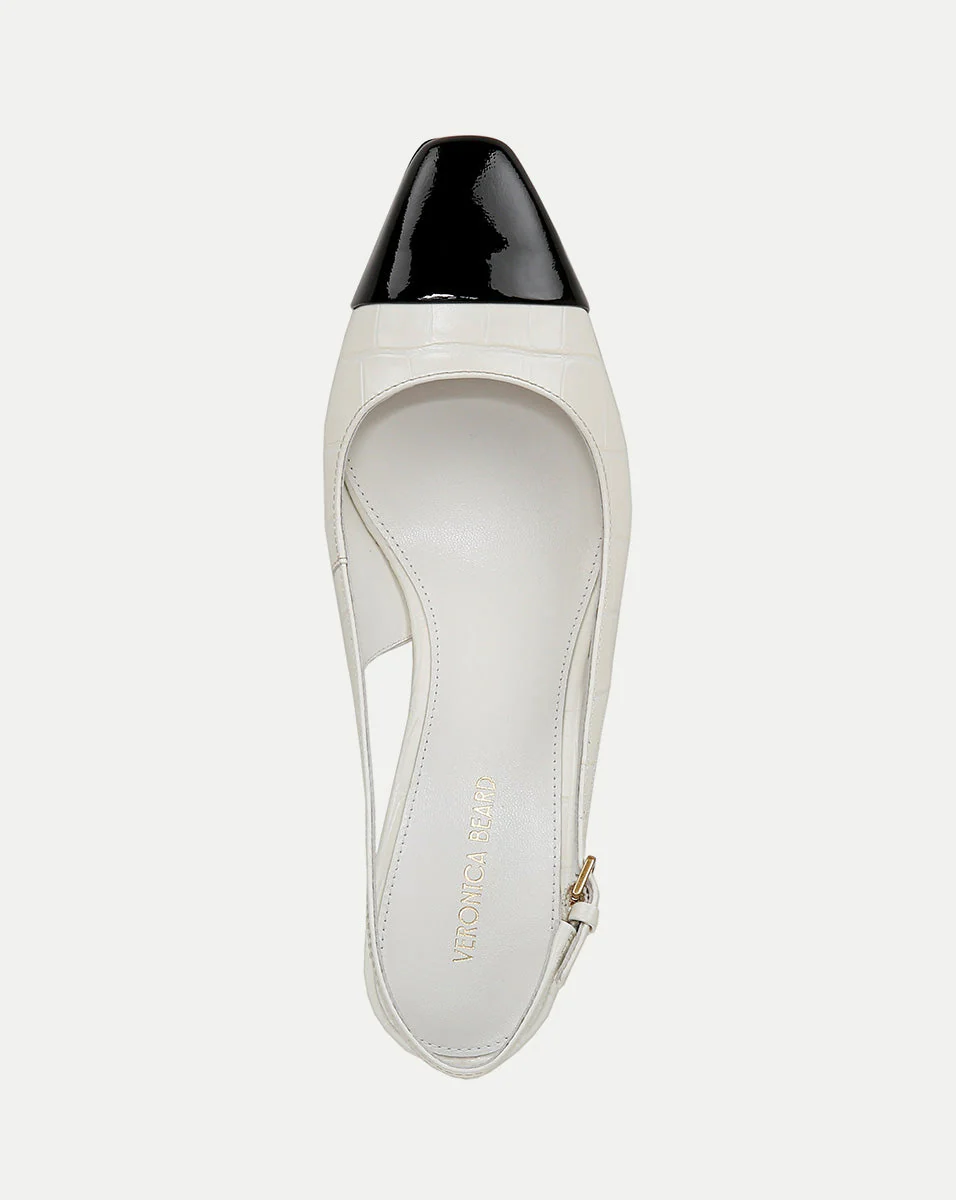 Veronica Beard - Cecile Croc - Embossed Cap - Toe Slingback Pump - Image 12
