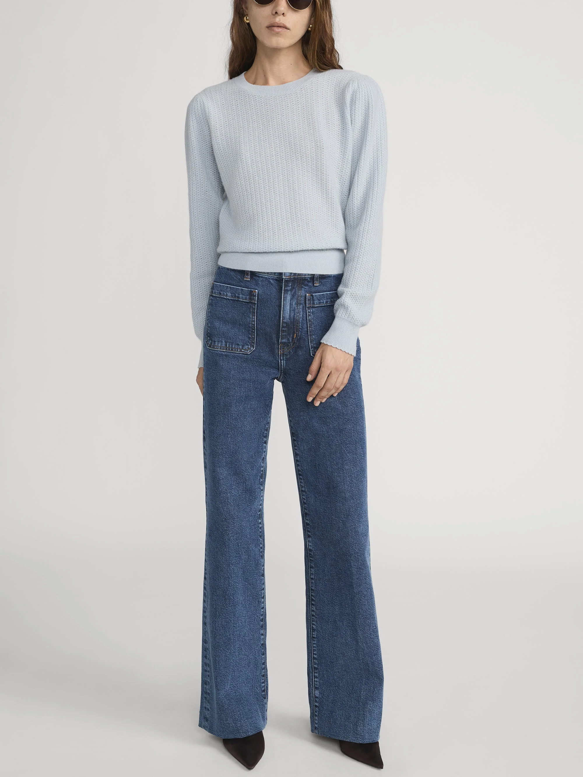 FRAME - Chain Pointelle Sweater - Image 2