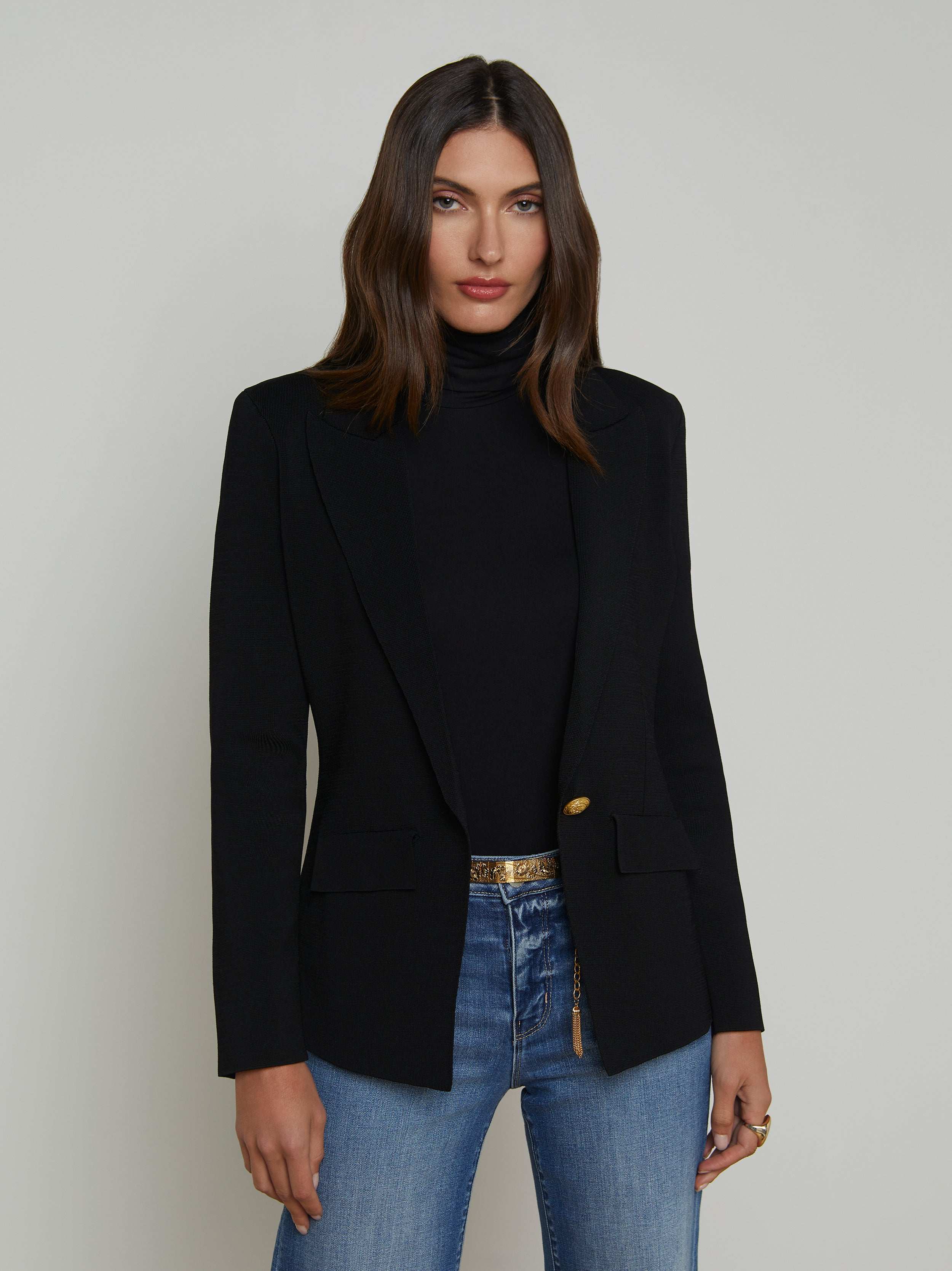 L'AGENCE - Chamberlain Knit Blazer - Image 7