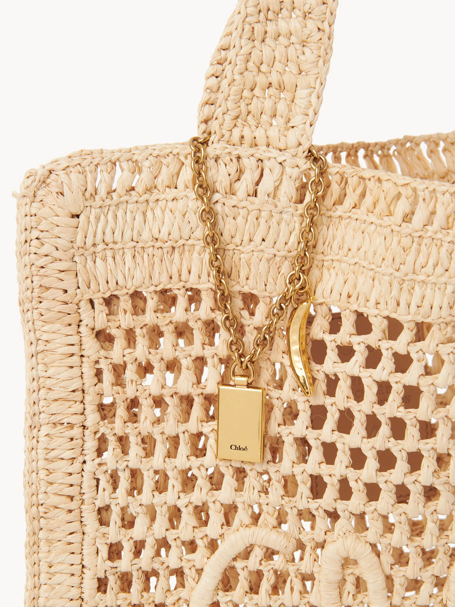Chloé - Summer Banana tote bag in raffia - Image 2