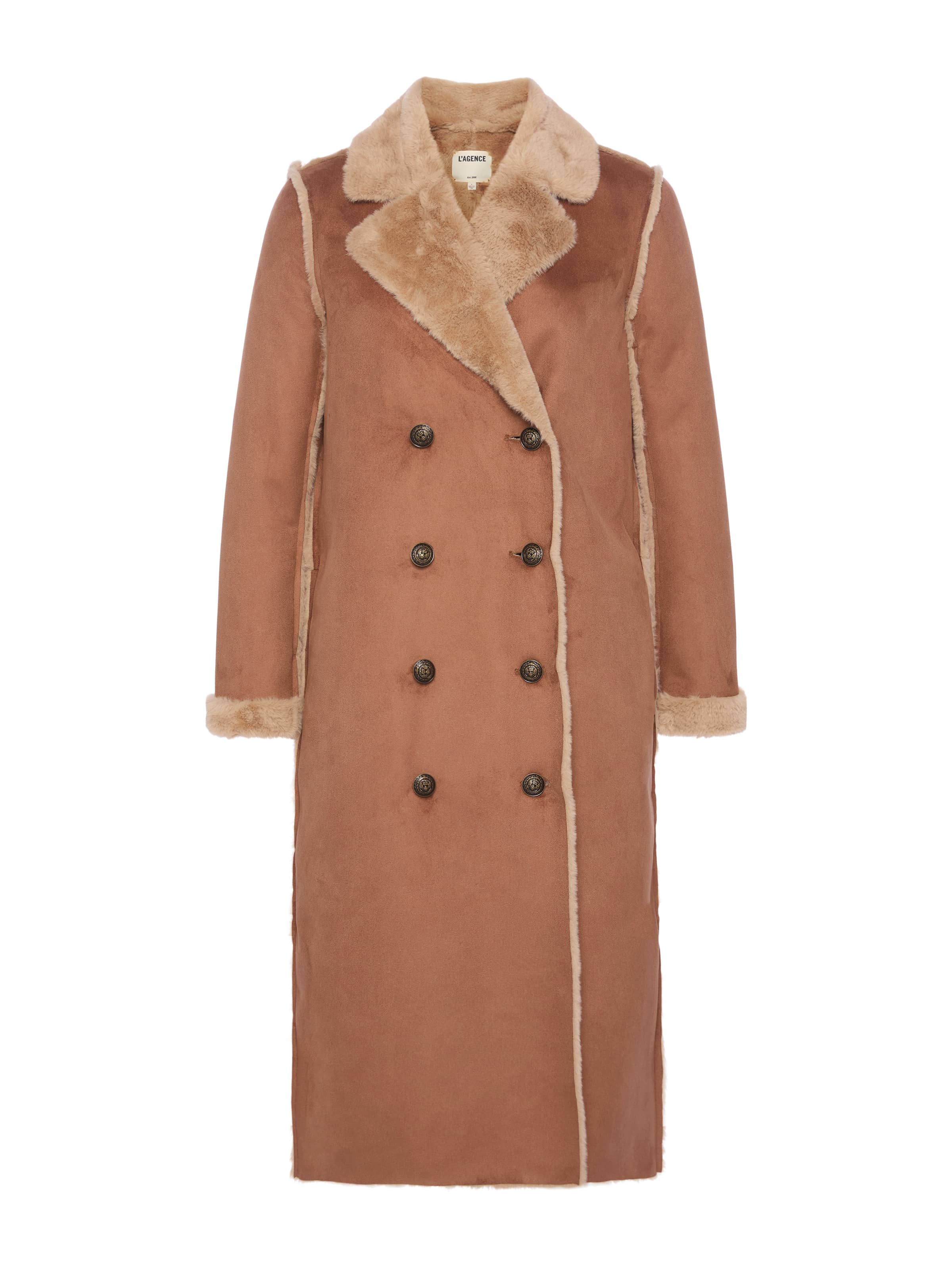 L'AGENCE - Citron Faux Fur Maxi Coat - Image 13