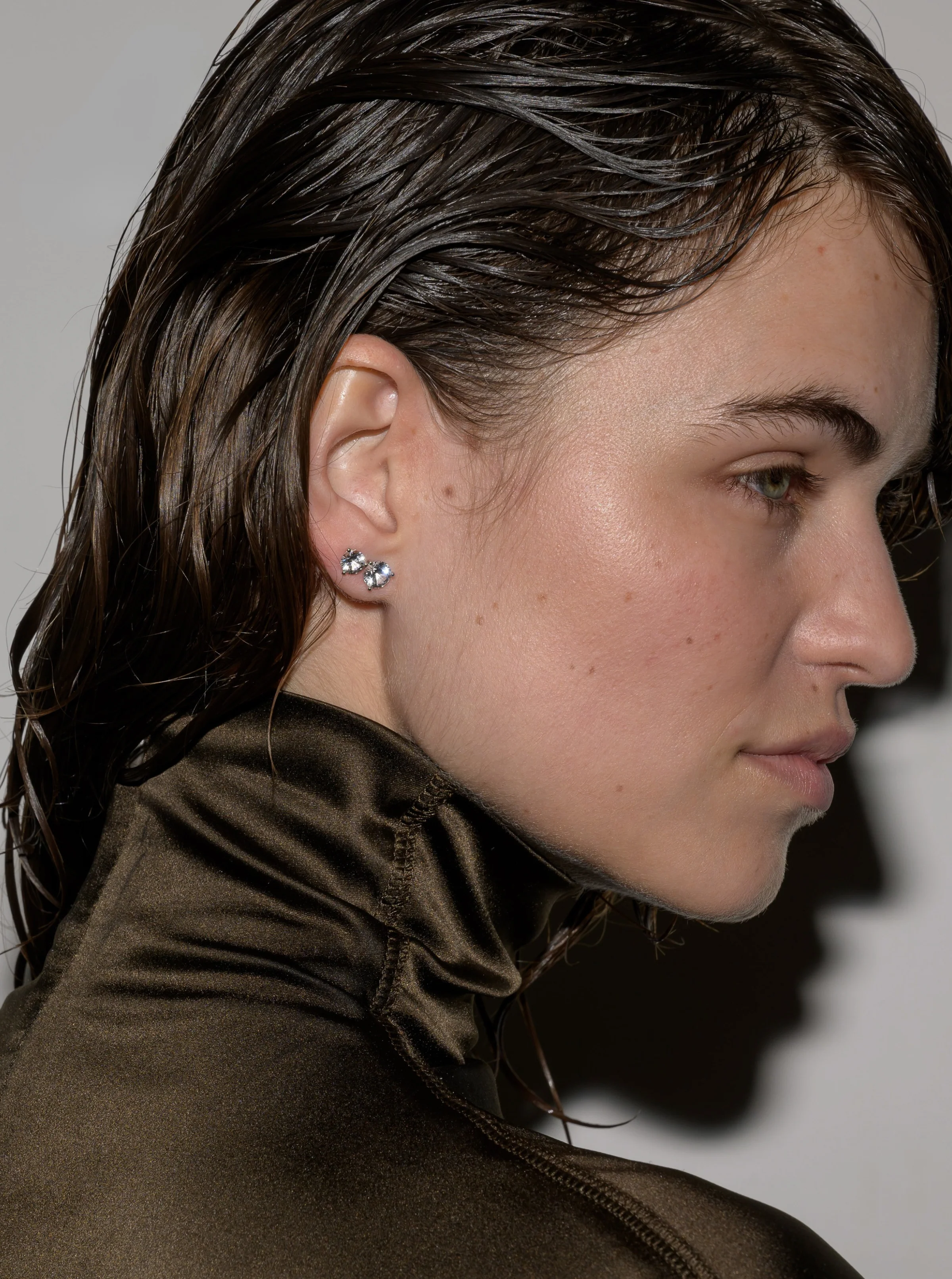 Dorsey - CLASSIC MARTINI STUD EARRINGS IN MOISSANITE - Image 6