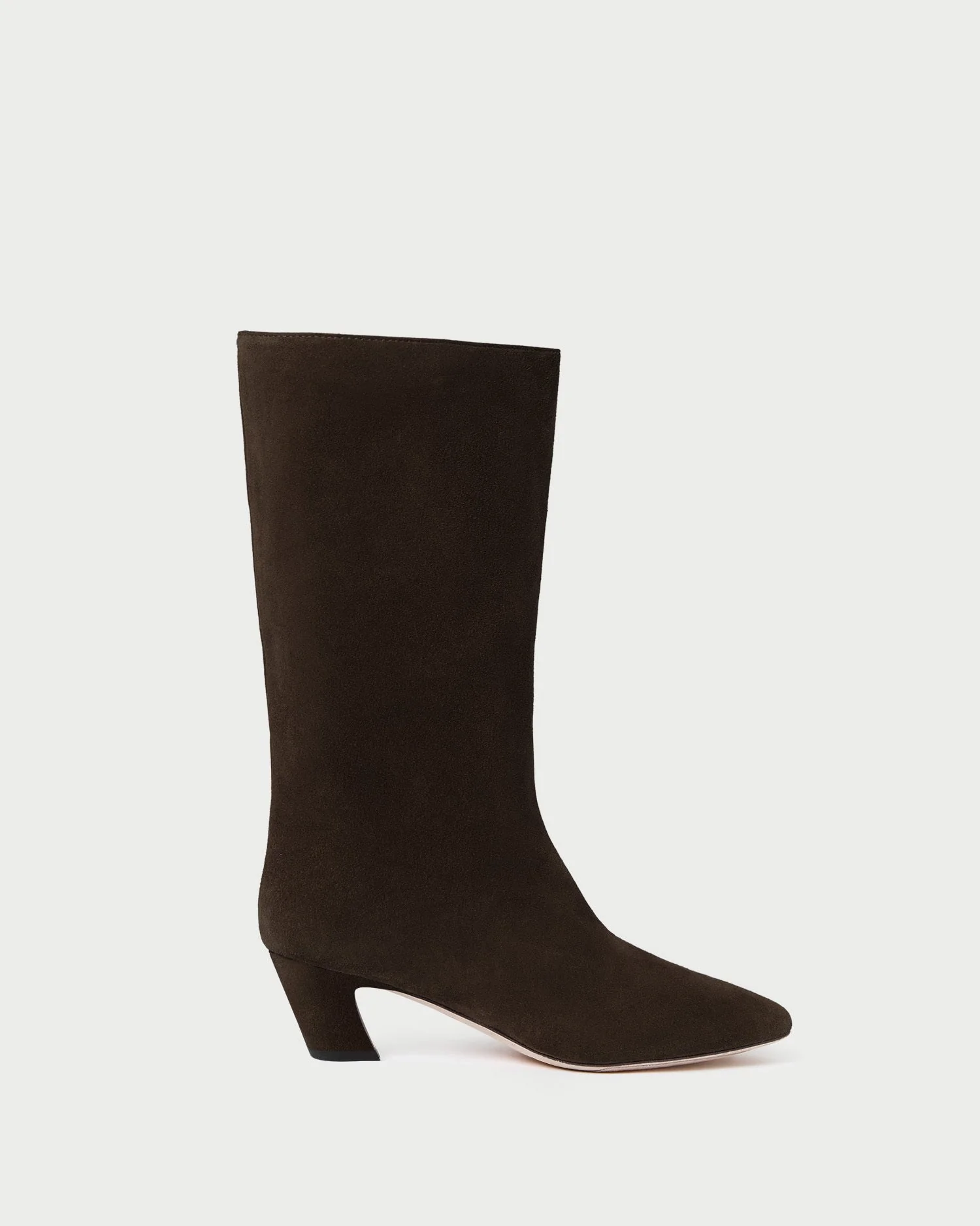 Loeffler Randall - Cleo Brown Suede Mid - Calf Boot
