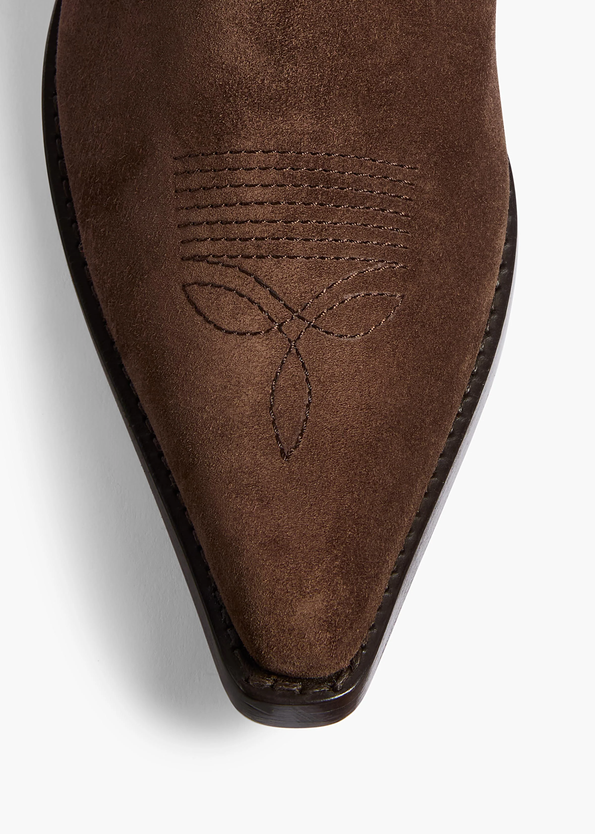 Khaite - Clive Ankle Boot in Ebano Suede - Image 10