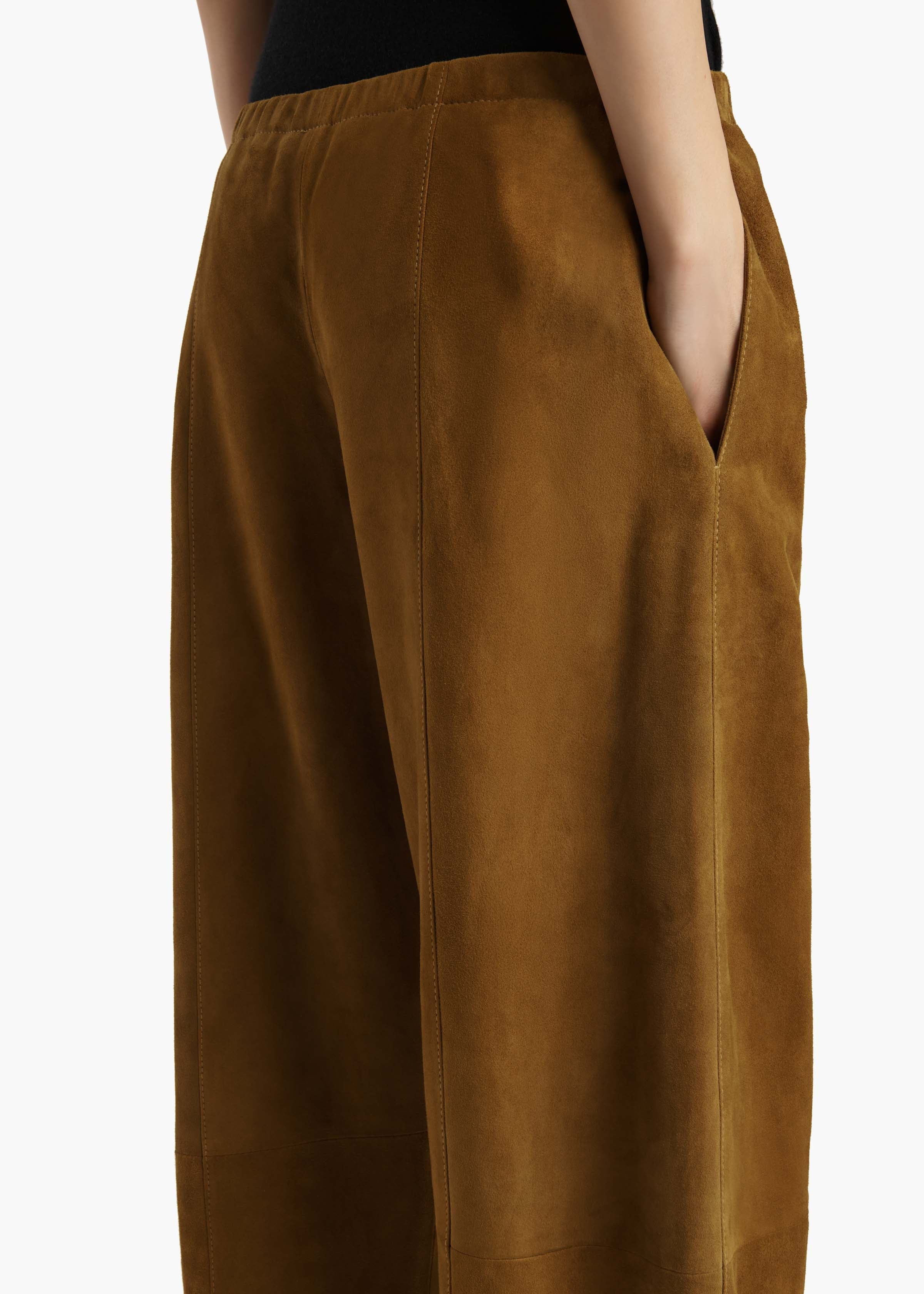 Khaite - Clover Pant in Toffee Suede - Image 13