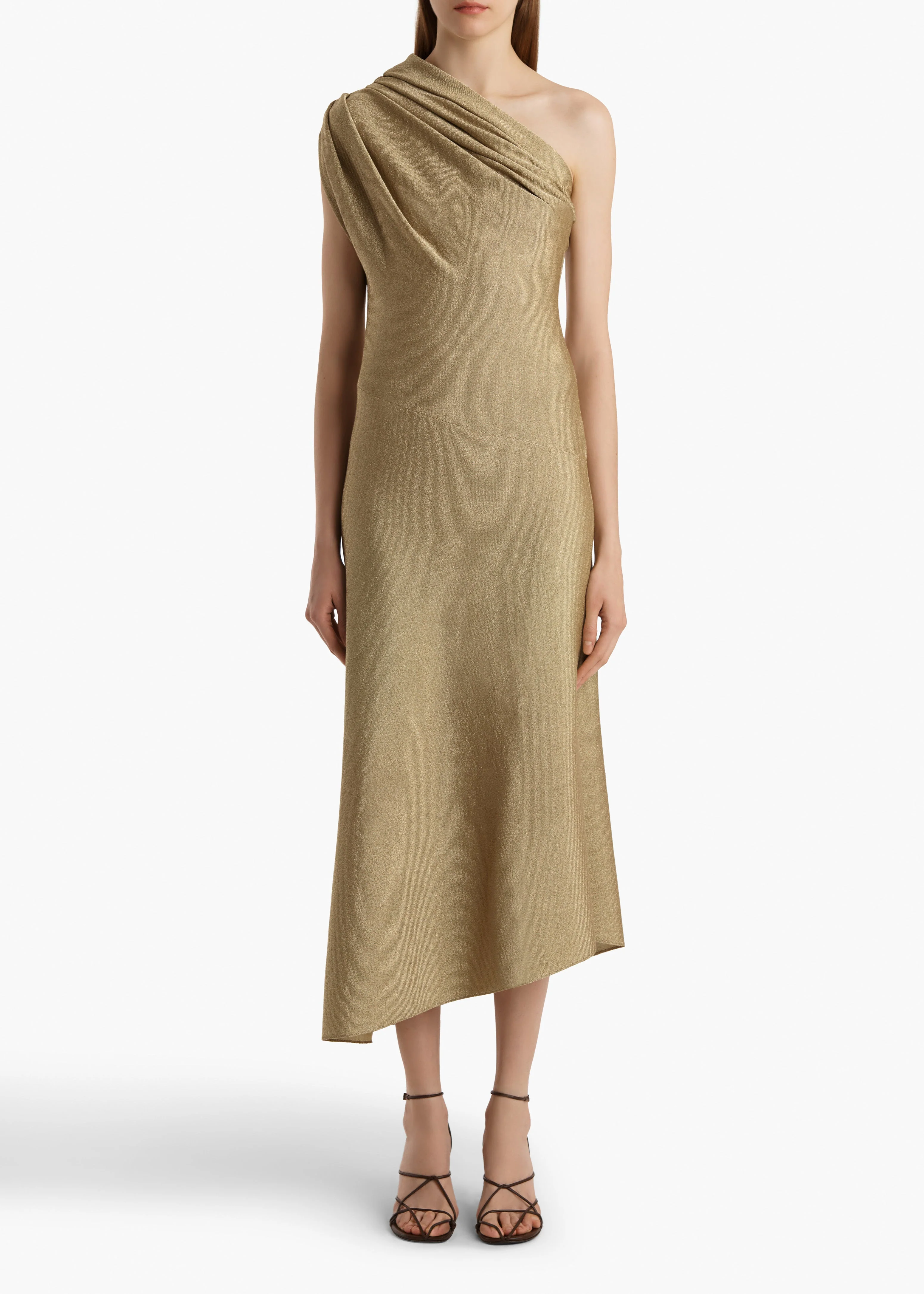 Khaite - Coast Dress in Gold - Image 3