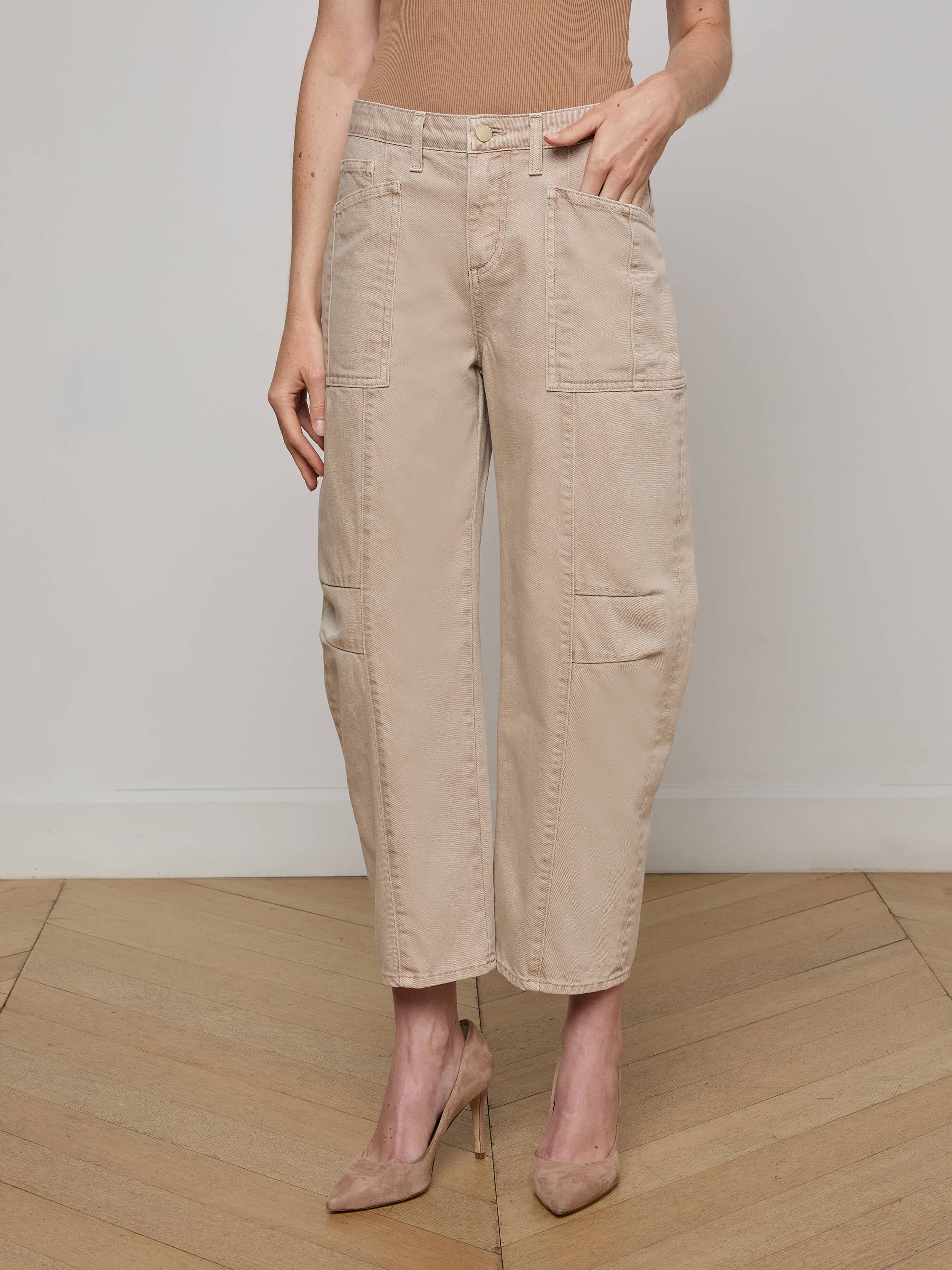 L'AGENCE - Cody Cropped Barrel - Leg Jean - Image 2