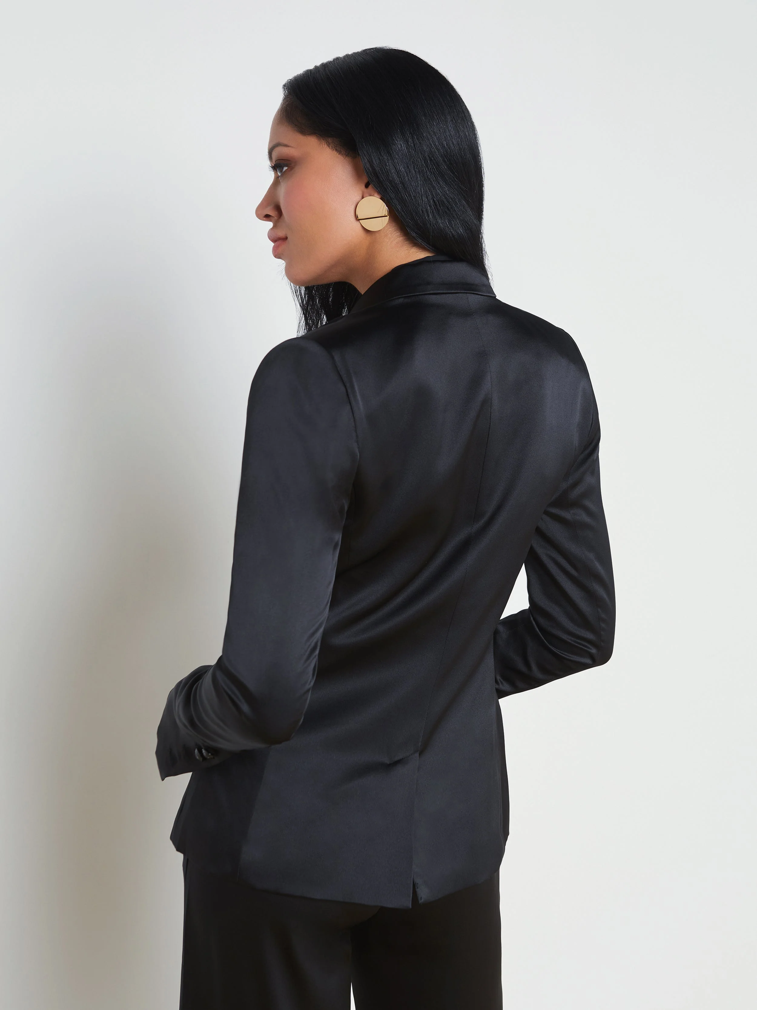 L'AGENCE - Colin Silk Charmeuse Blazer - Image 9
