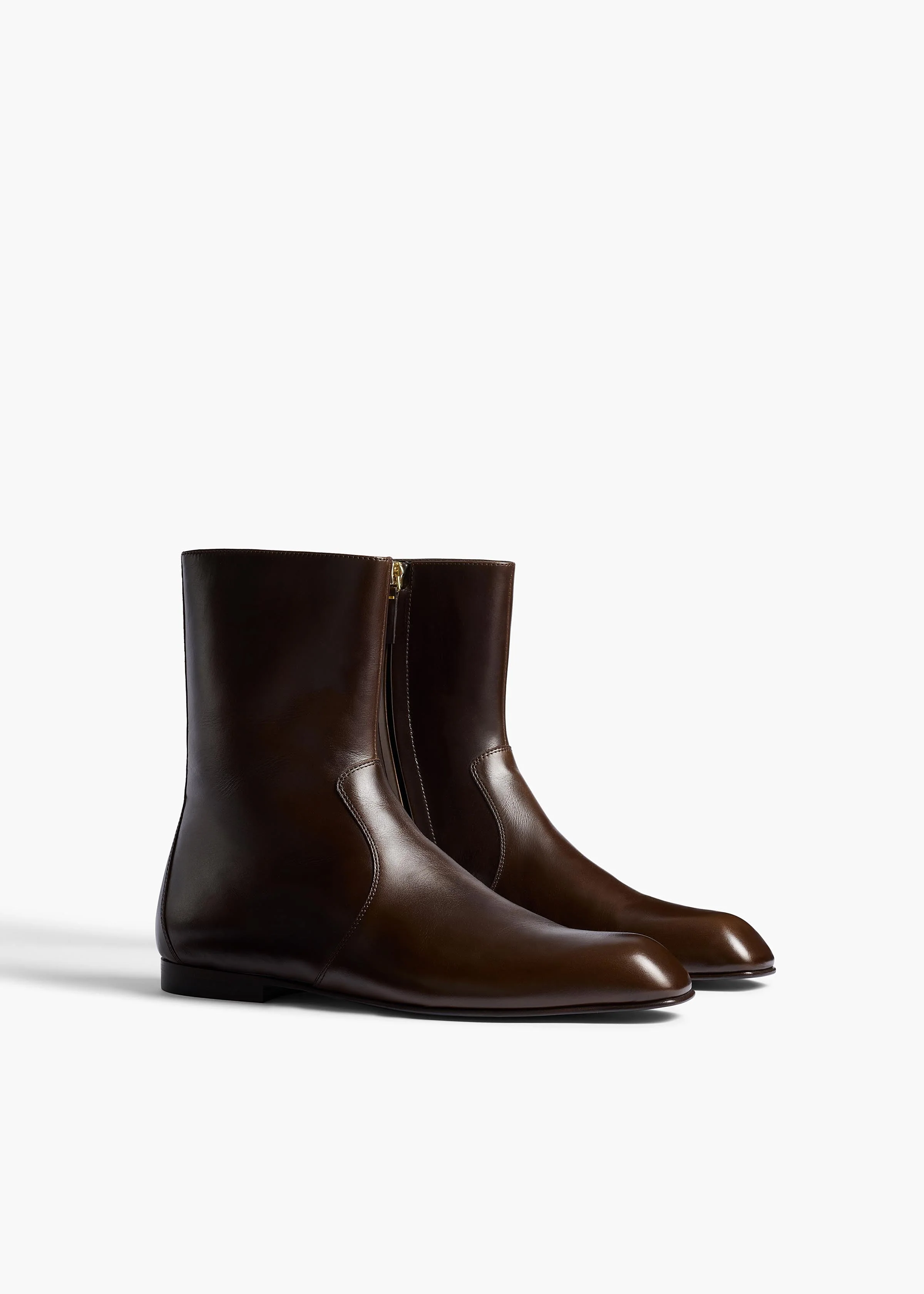 Khaite - Colt Ankle Boot in Vintage Brown Leather - Image 7