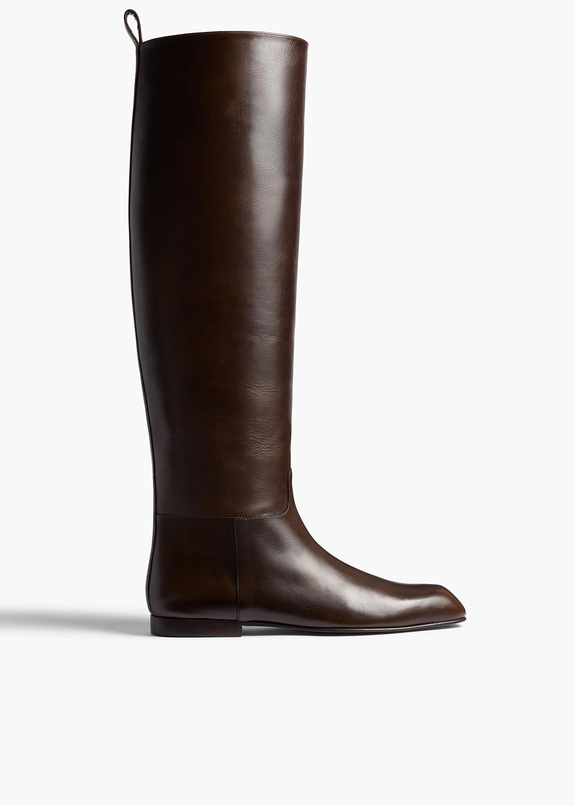 Khaite - Colt Knee - High Boot in Vintage Brown Leather - Image 6