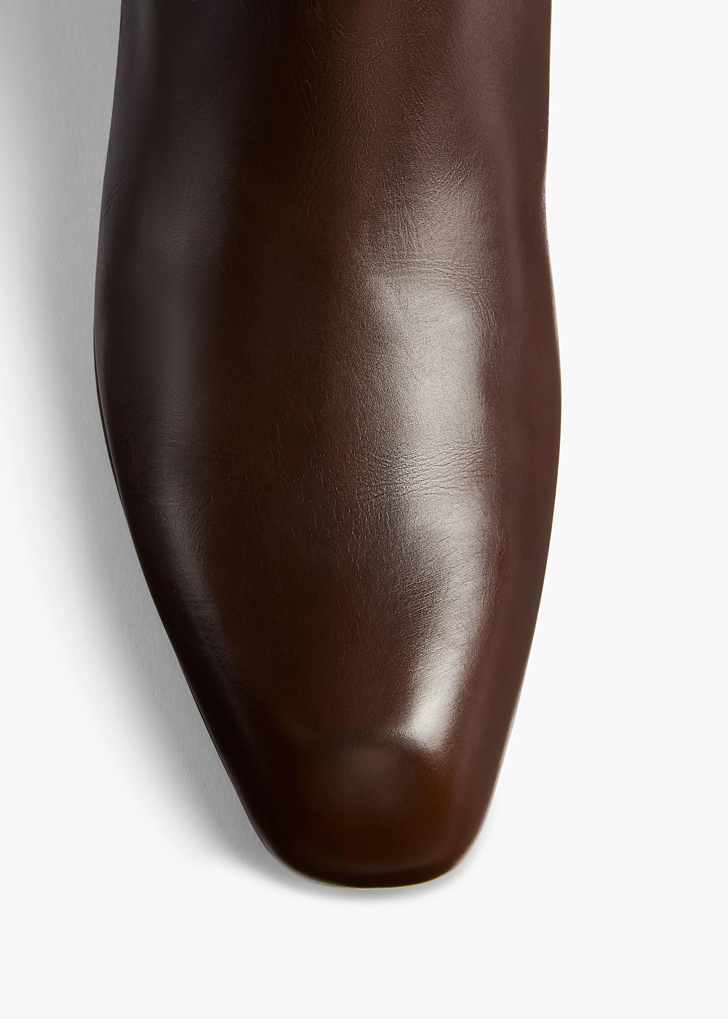 Khaite - Colt Knee - High Boot in Vintage Brown Leather - Image 8