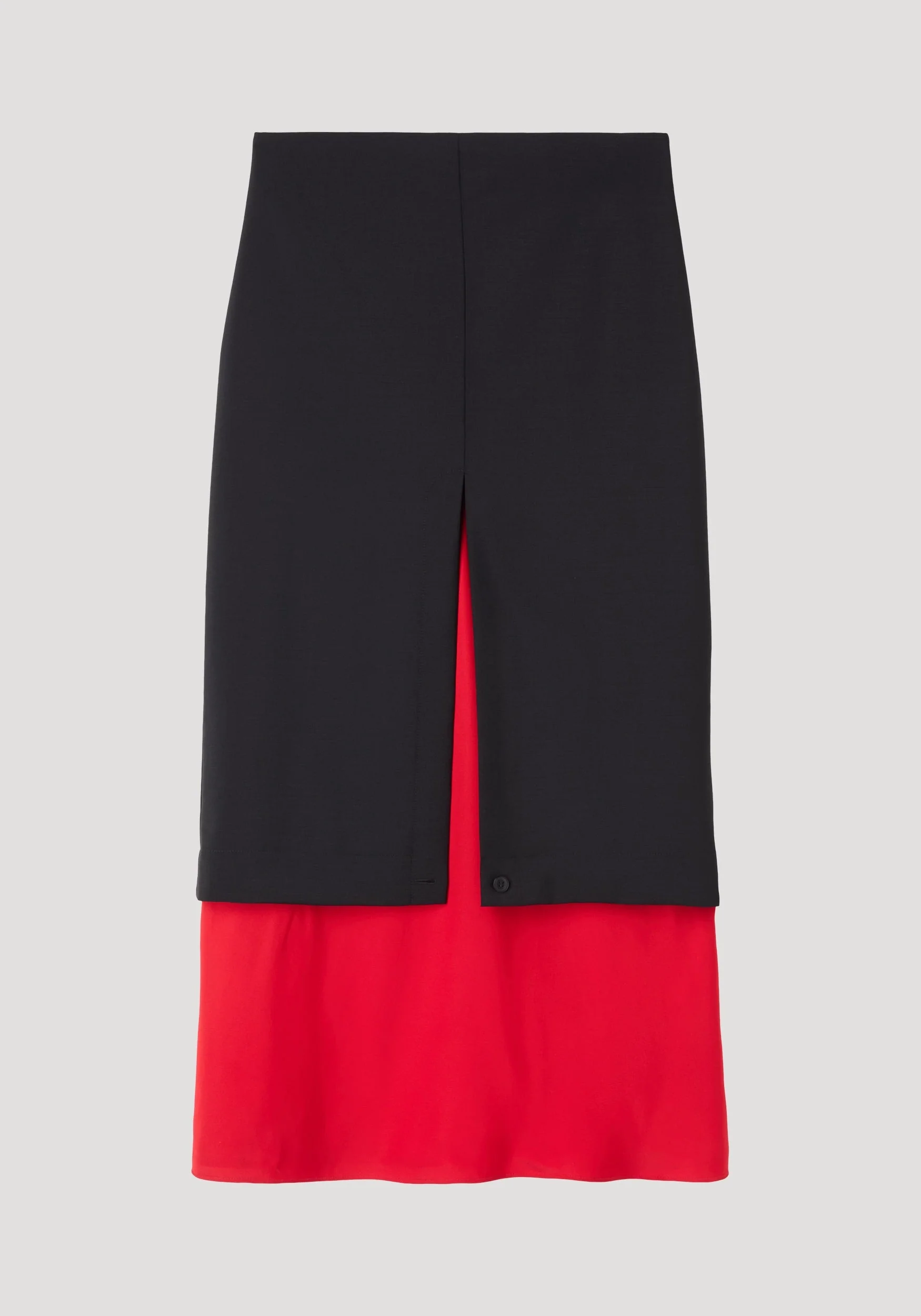 ROHE - Contrast upside - down skirt | black - Image 5