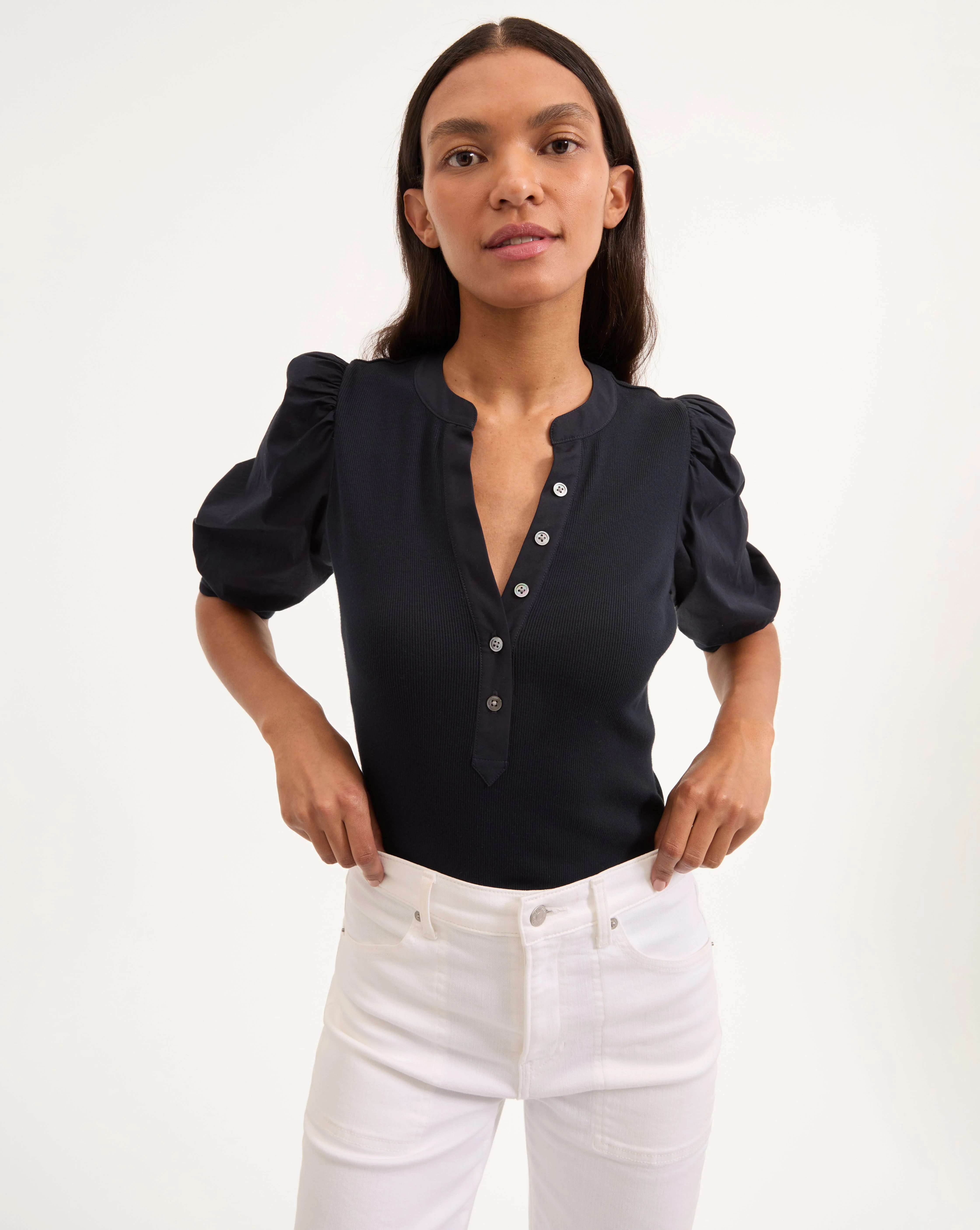 Veronica Beard - Coralee Puff - Sleeve Top