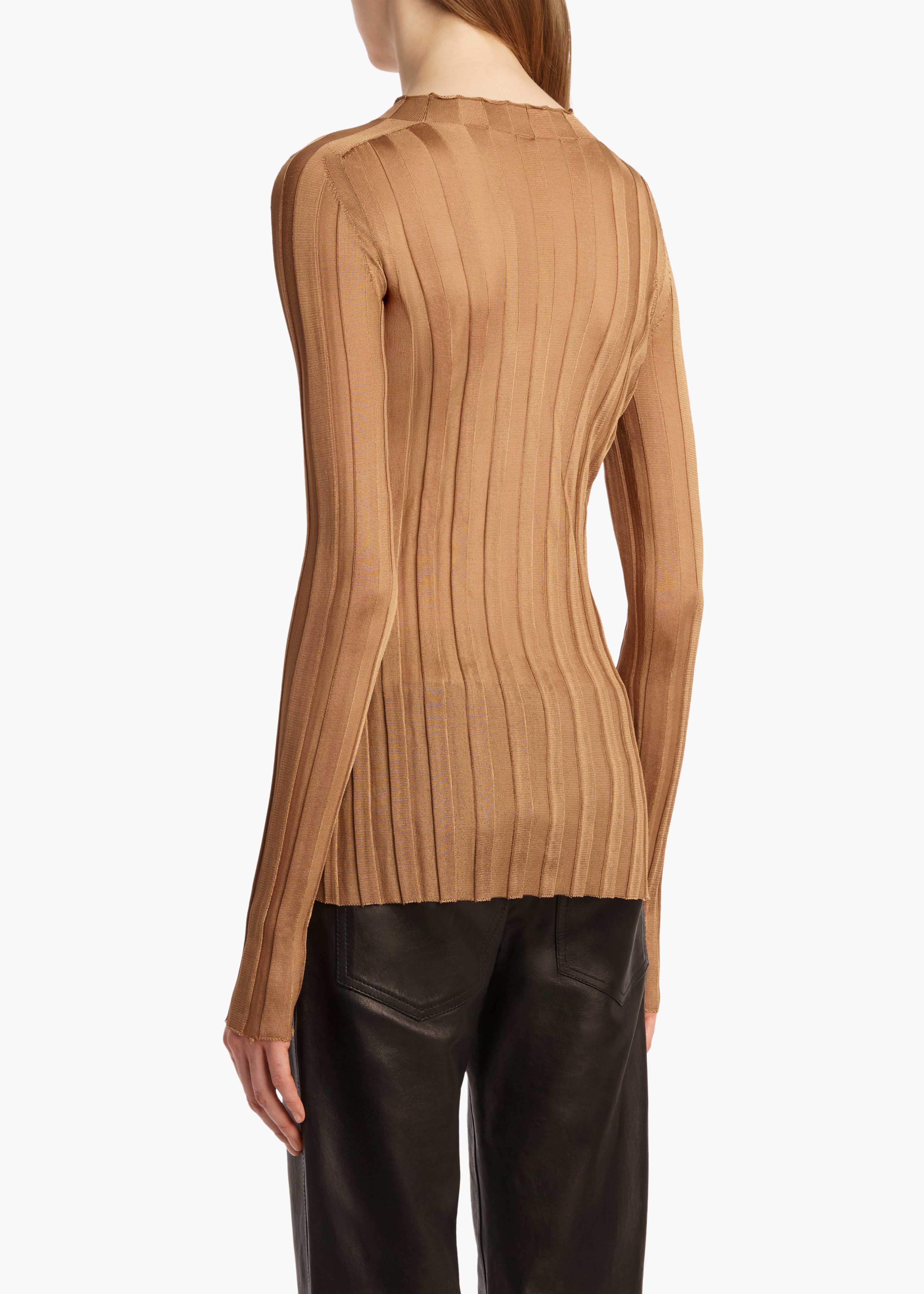 Khaite - Cosette Top in Almond - Image 11