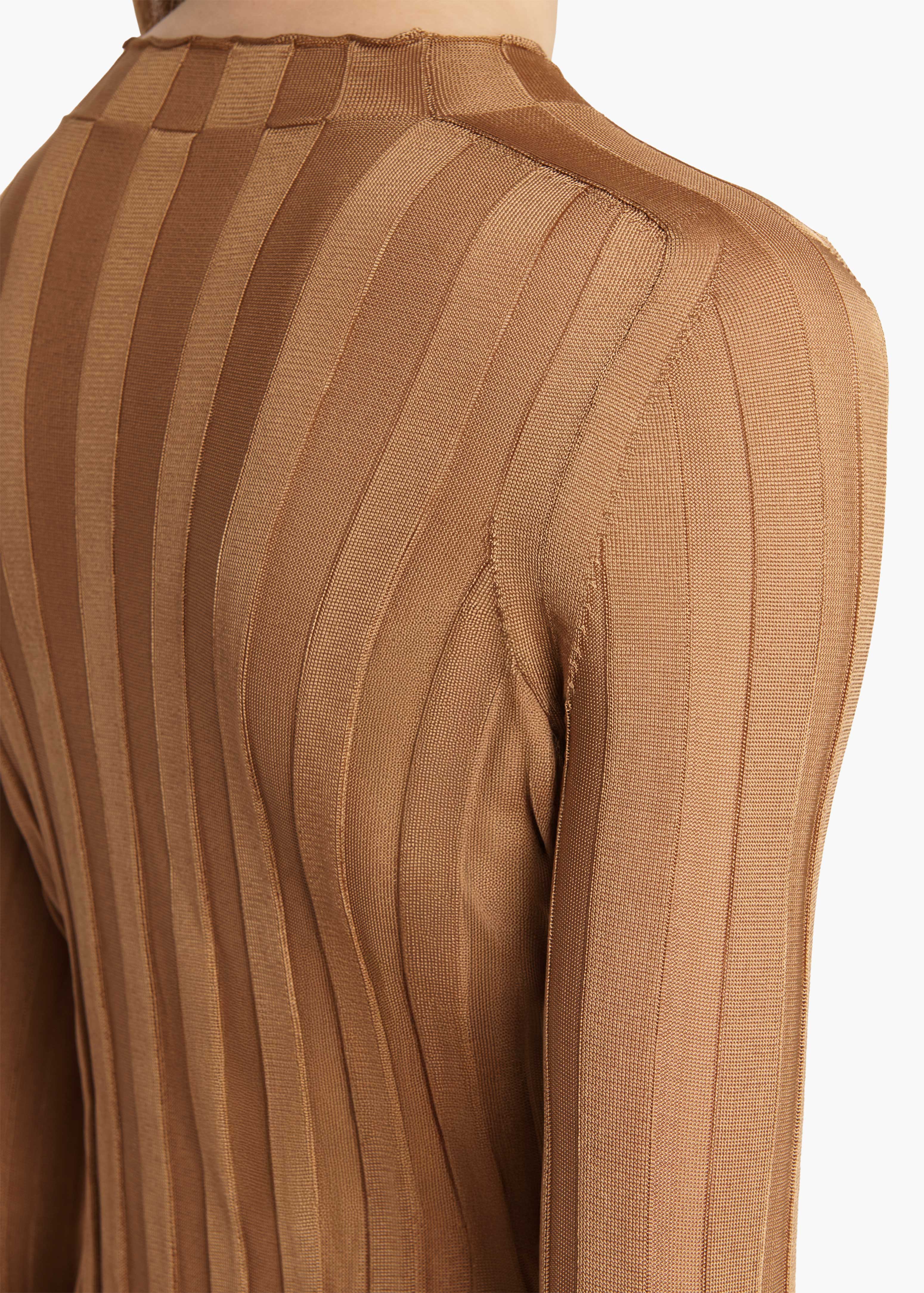 Khaite - Cosette Top in Almond - Image 12