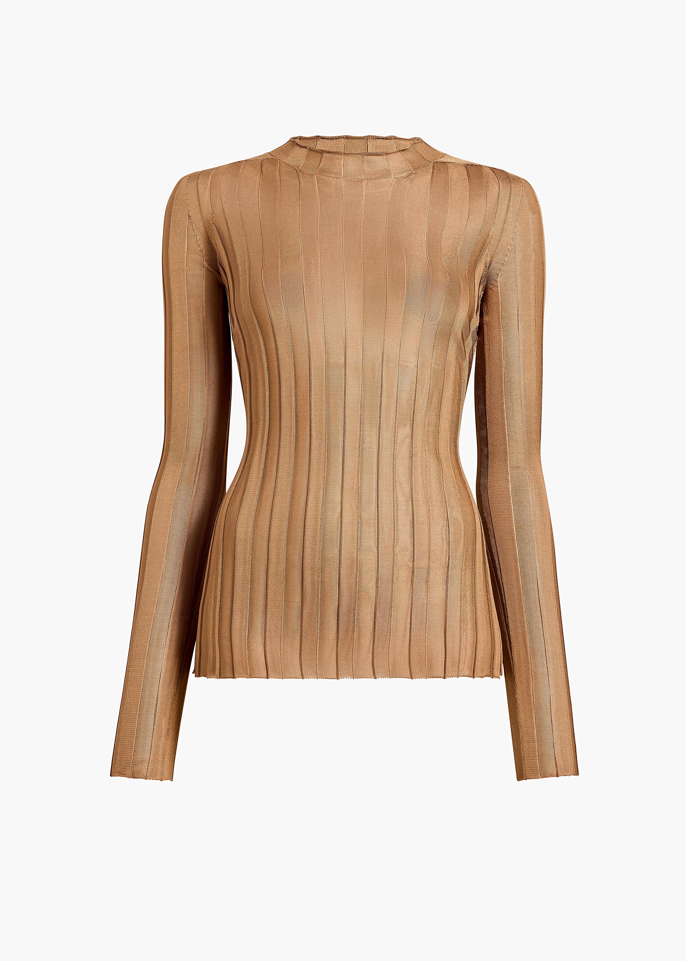 Khaite - Cosette Top in Almond - Image 8