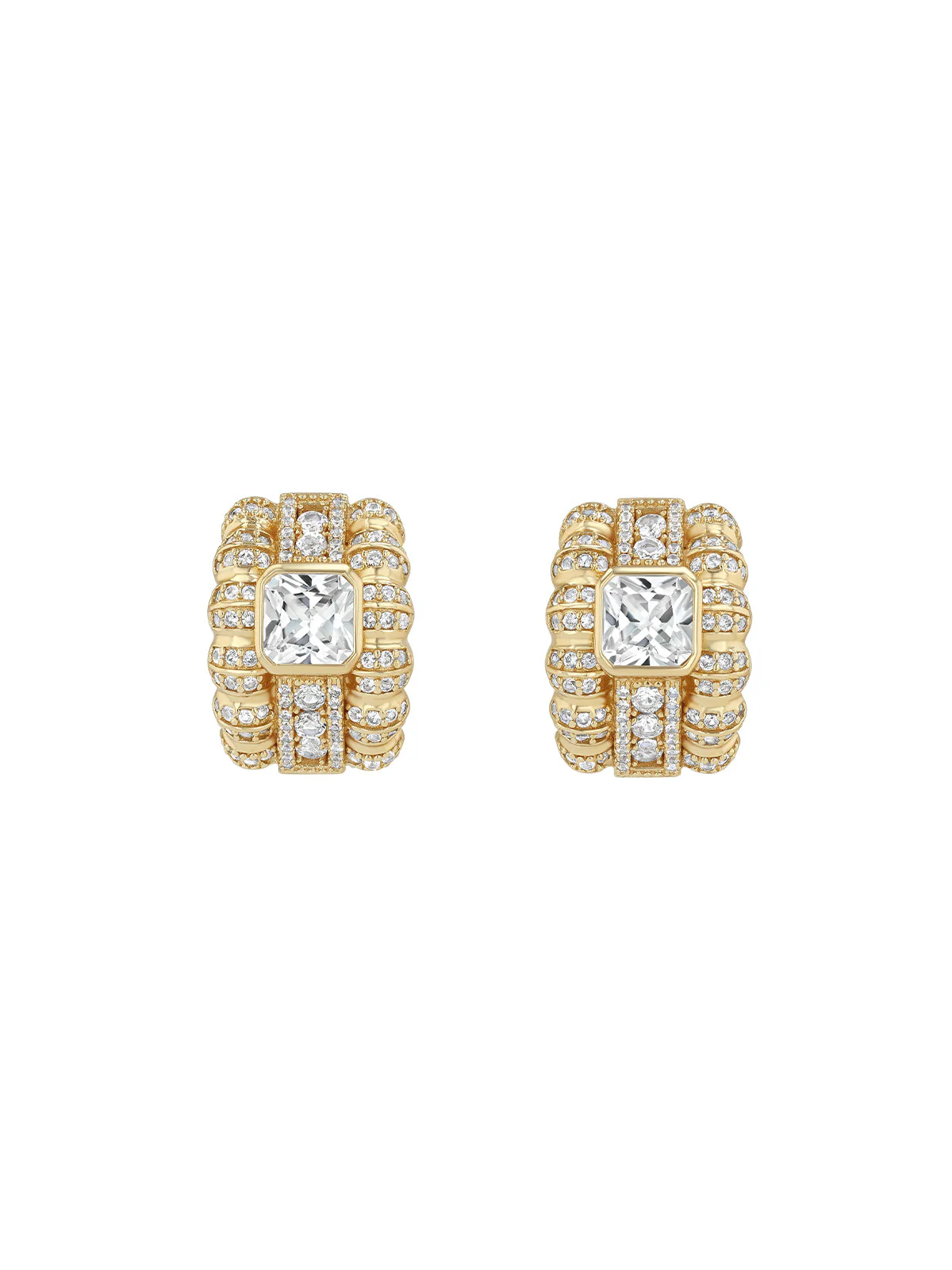 Dorsey - CRAWFORD EARRINGS IN LAB WHITE SAPPHIRE