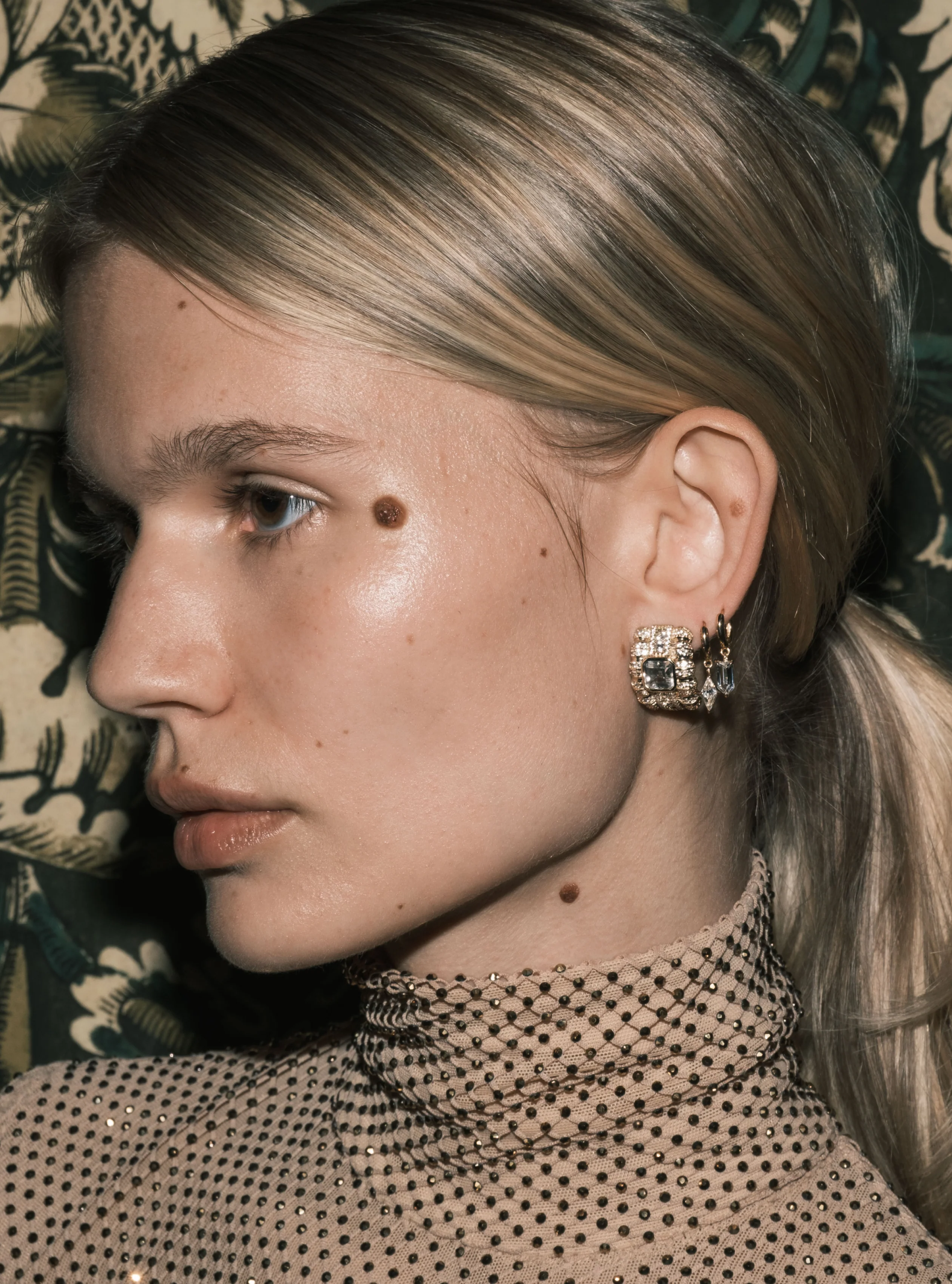 Dorsey - CRAWFORD EARRINGS IN LAB WHITE SAPPHIRE - Image 3