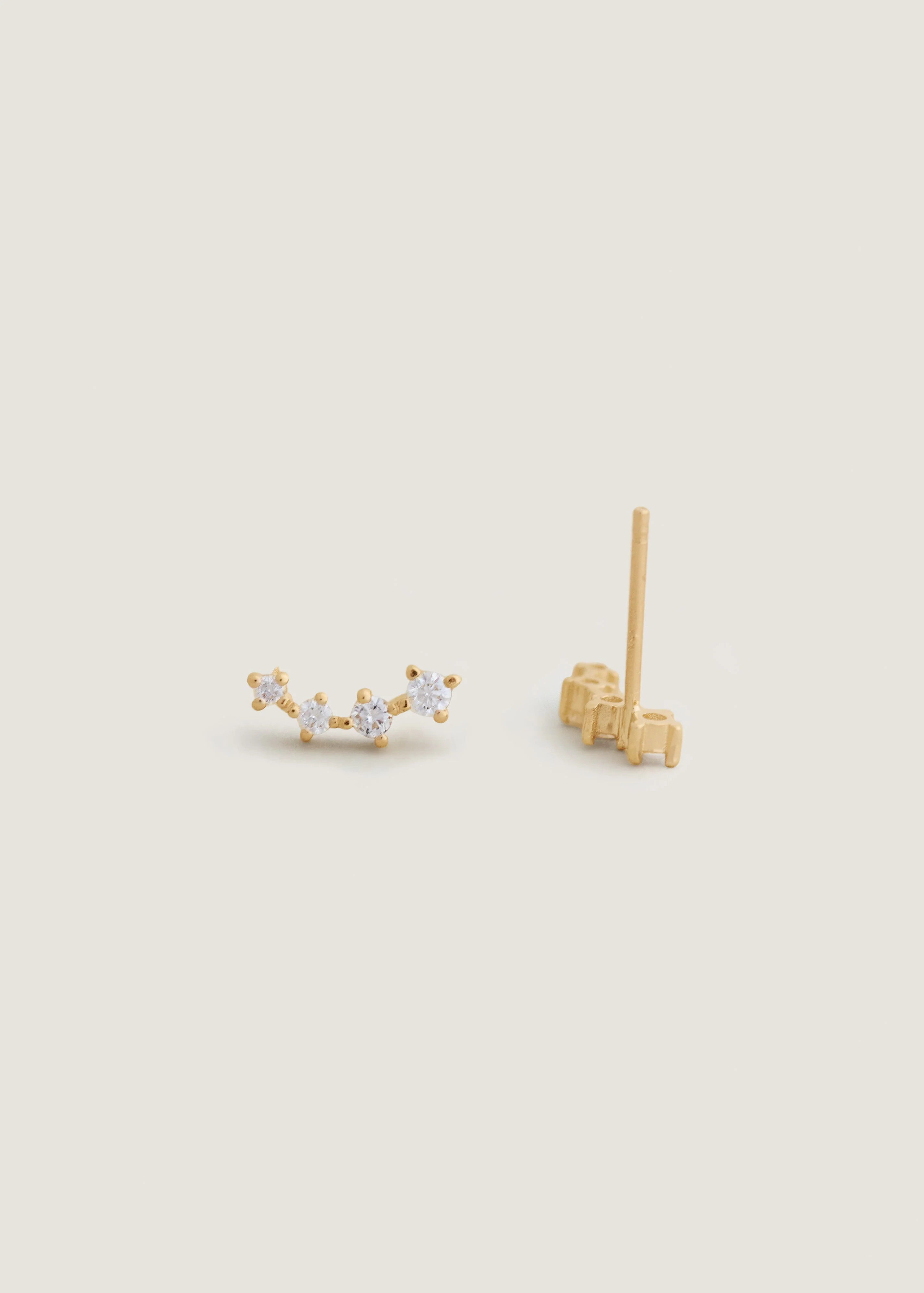 Kinn - Crawler Stud Earring Diamond - Image 3