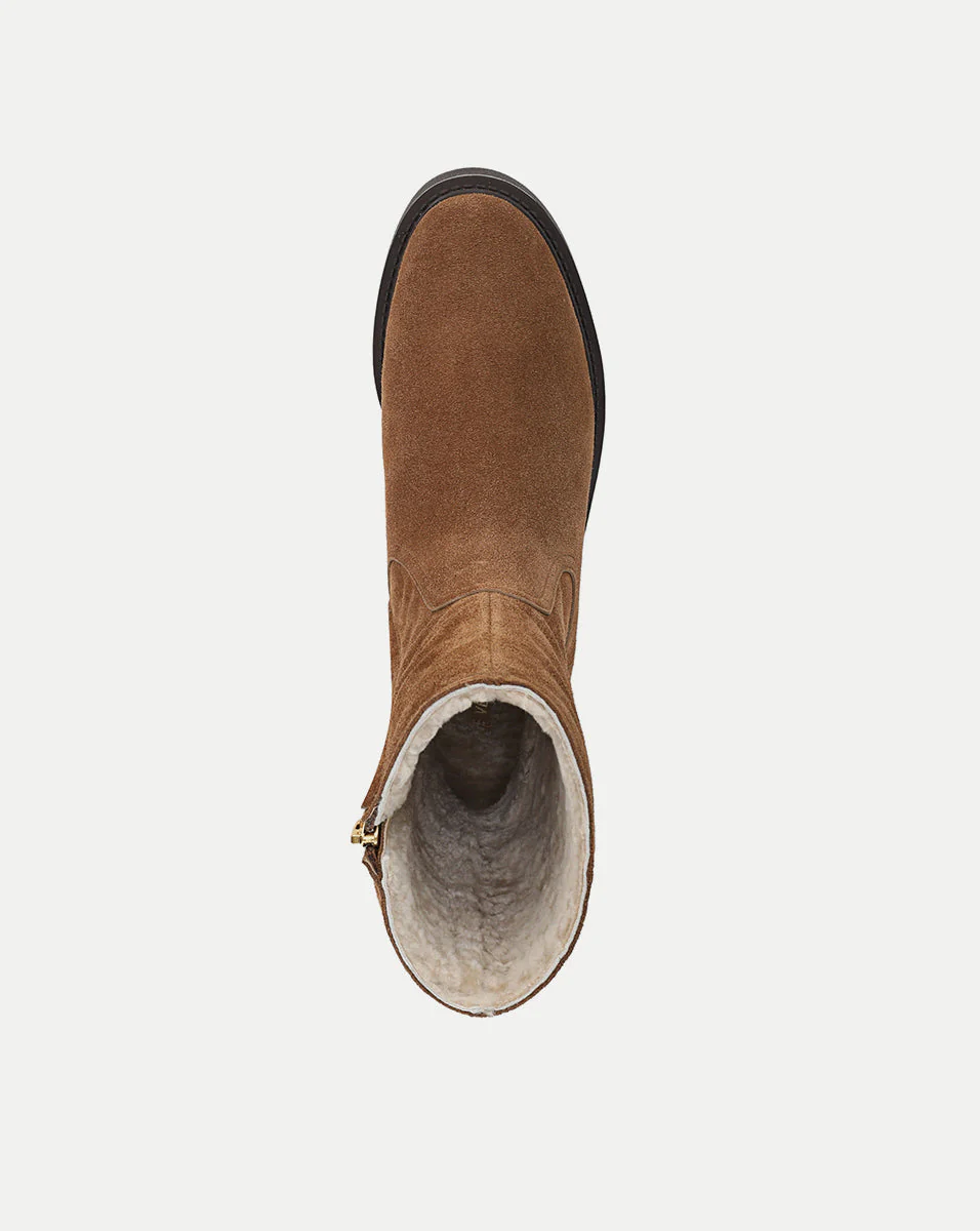 Veronica Beard - Creswell Shearling Mid - Calf Boot - Image 4