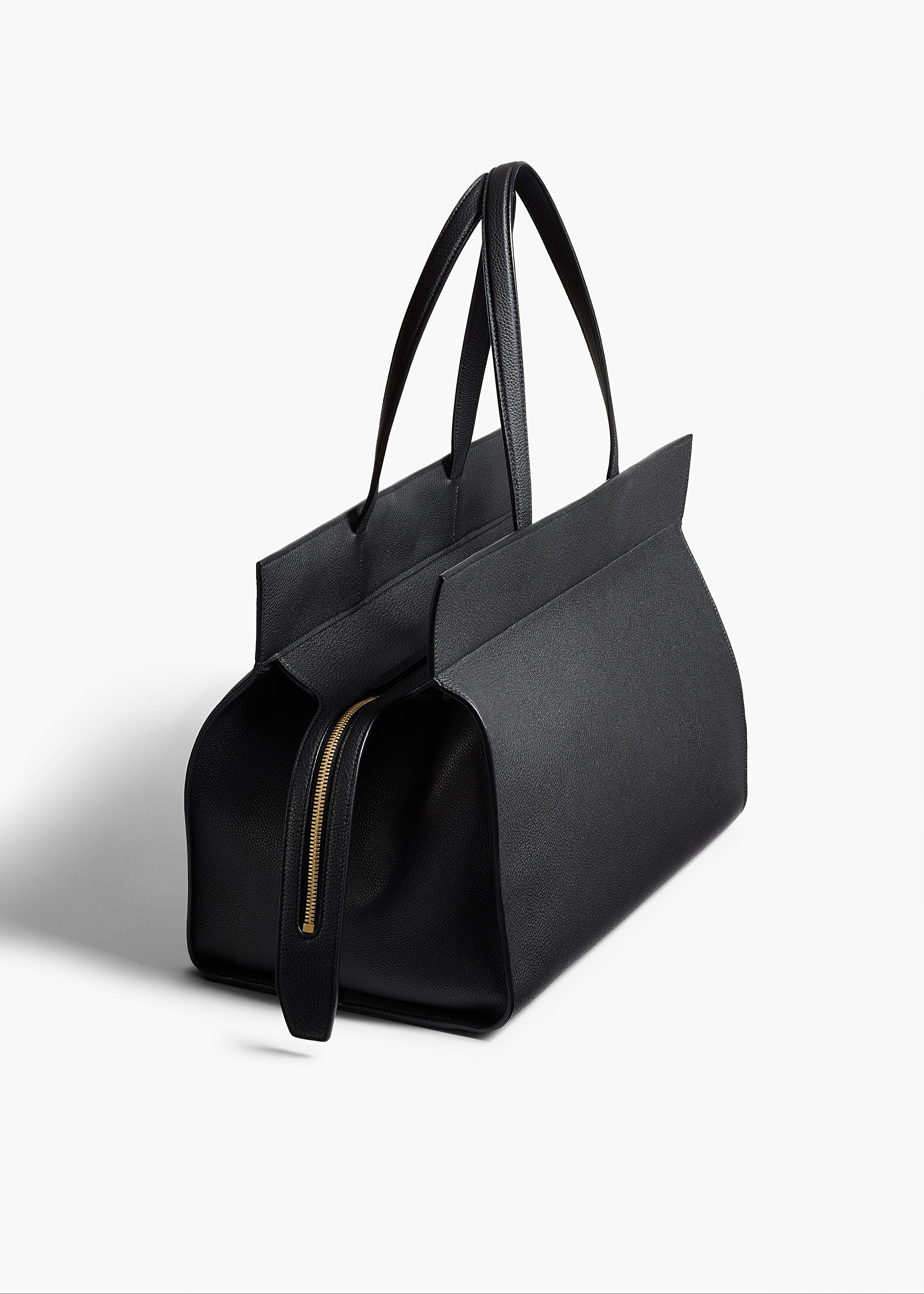 Khaite - Crosby Bag in Black Pebbled Leather - Image 2