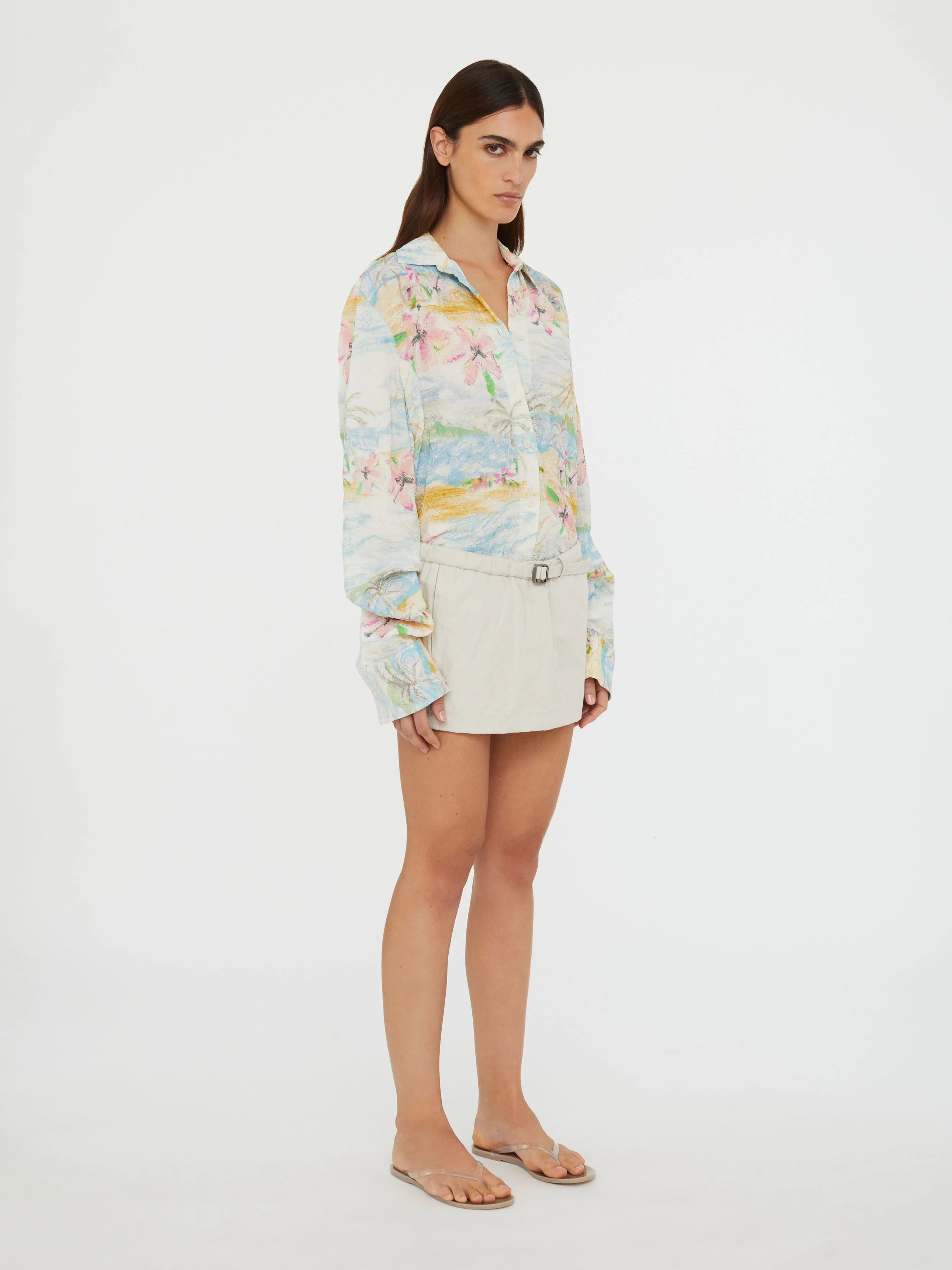 Christopher Esber - Crushed Belted Mini Skirt - Image 3