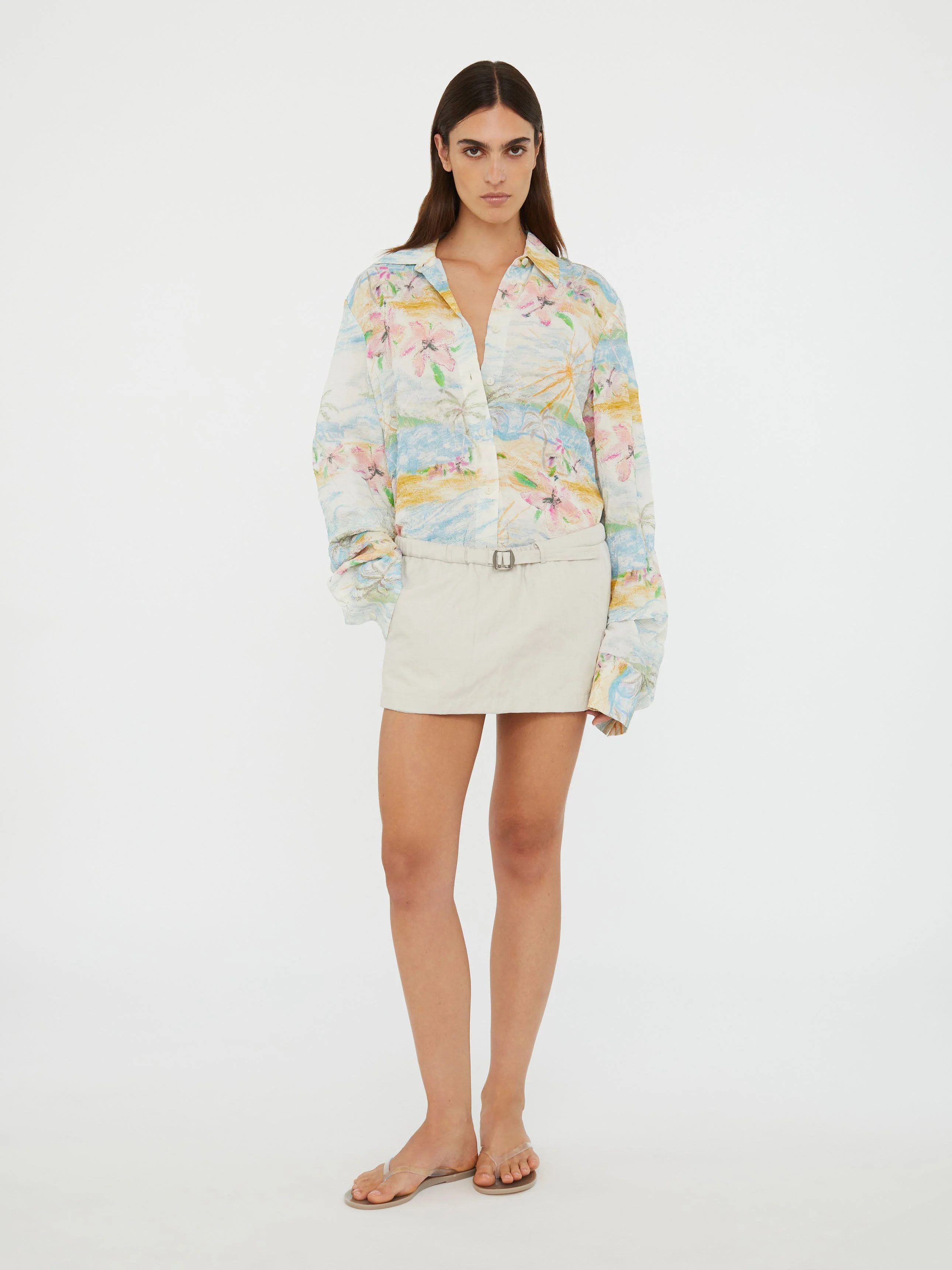 Christopher Esber - Crushed Belted Mini Skirt - Image 4