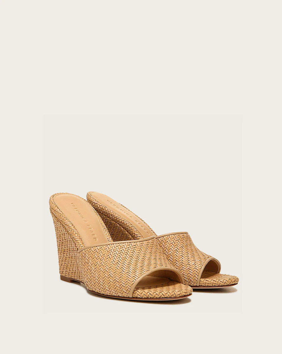 Veronica Beard - Dali Raffia Wedge Sandal - Image 2