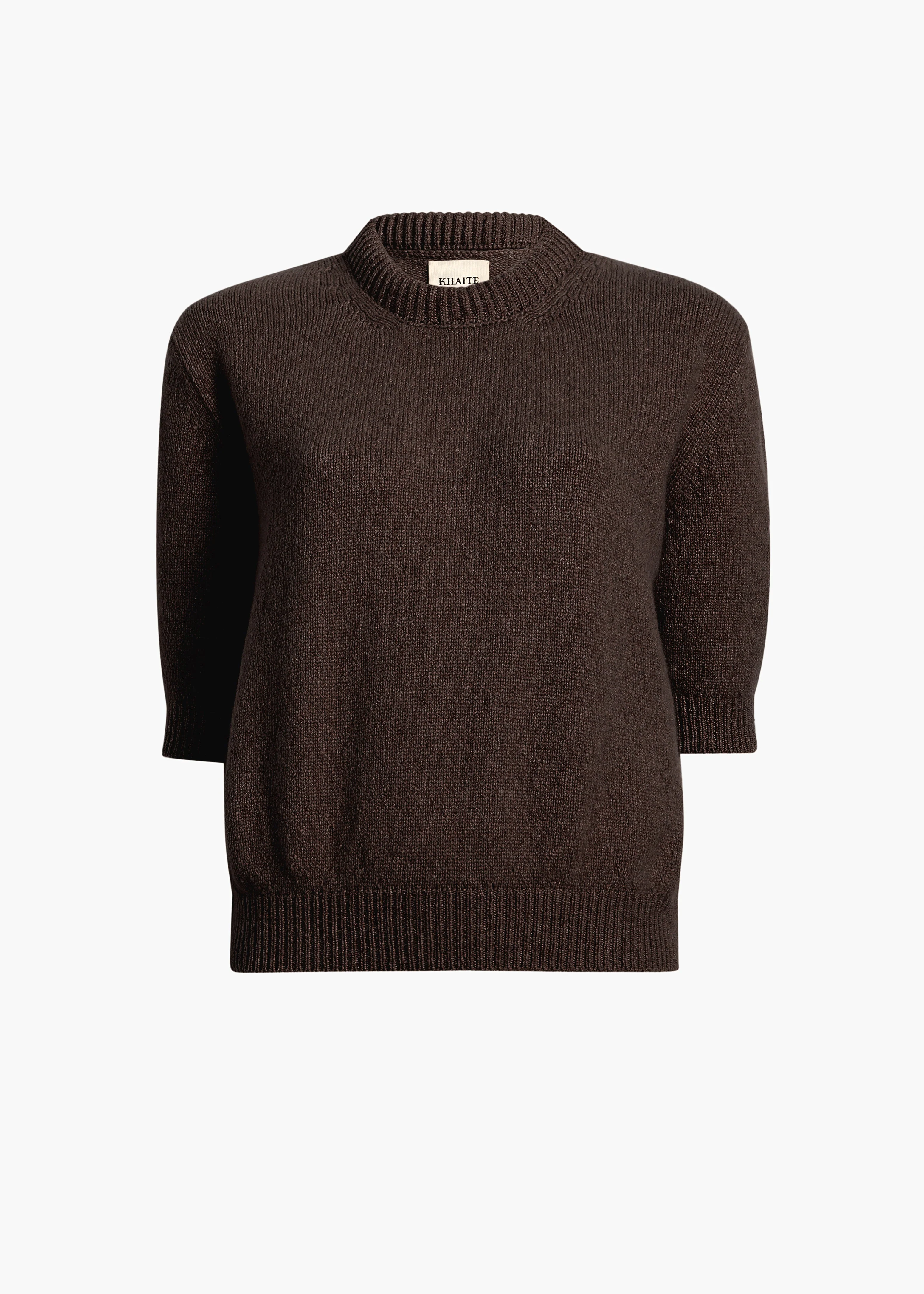 Khaite - Davin Sweater in Coffee - Image 8