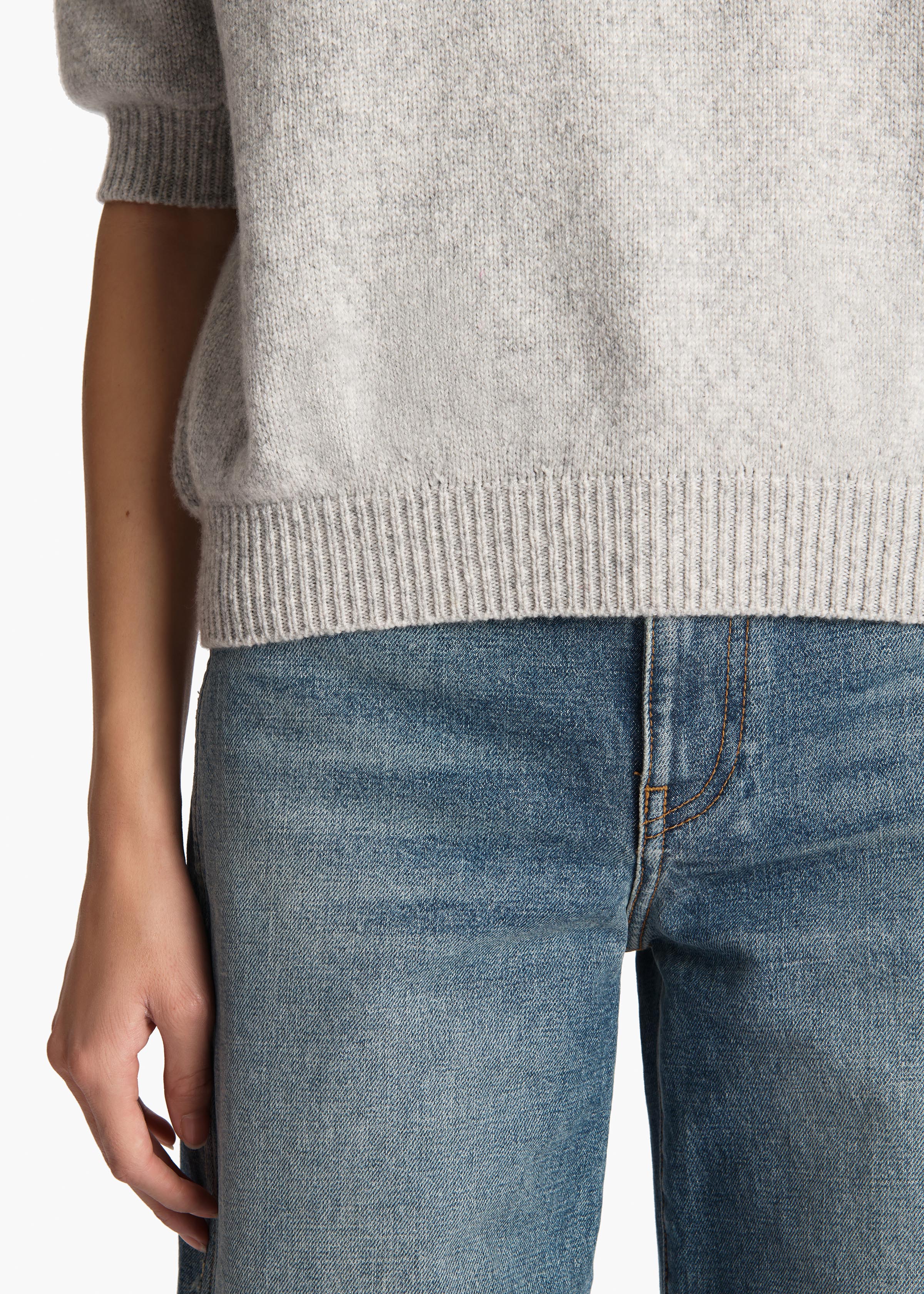 Khaite - Davin Sweater in Dove - Image 6