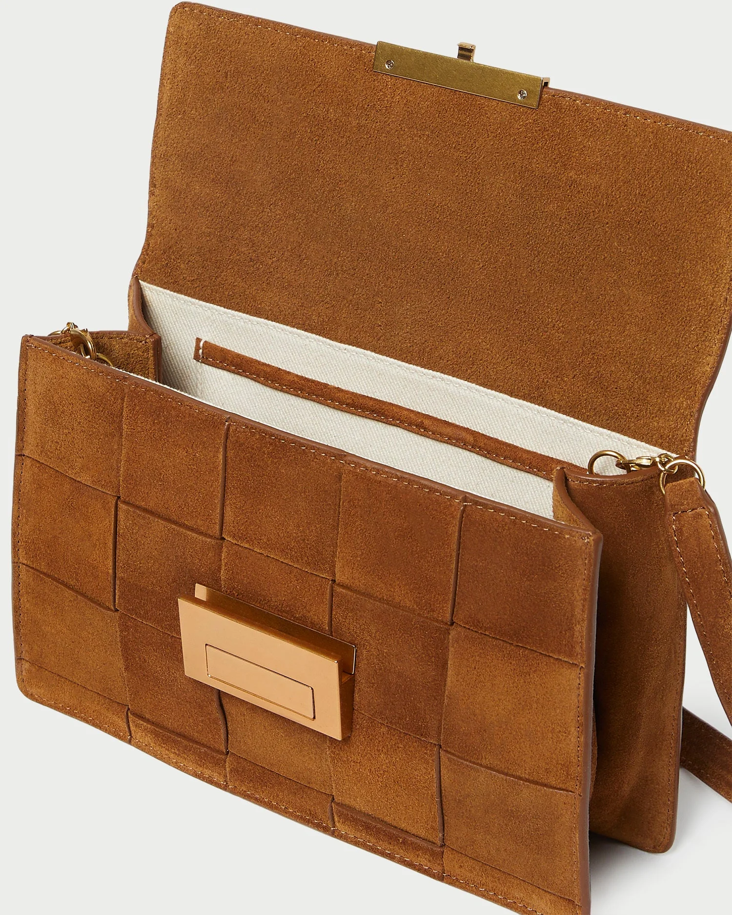 Loeffler Randall - Delphine Cacao Suede Shoulder Bag - Image 4