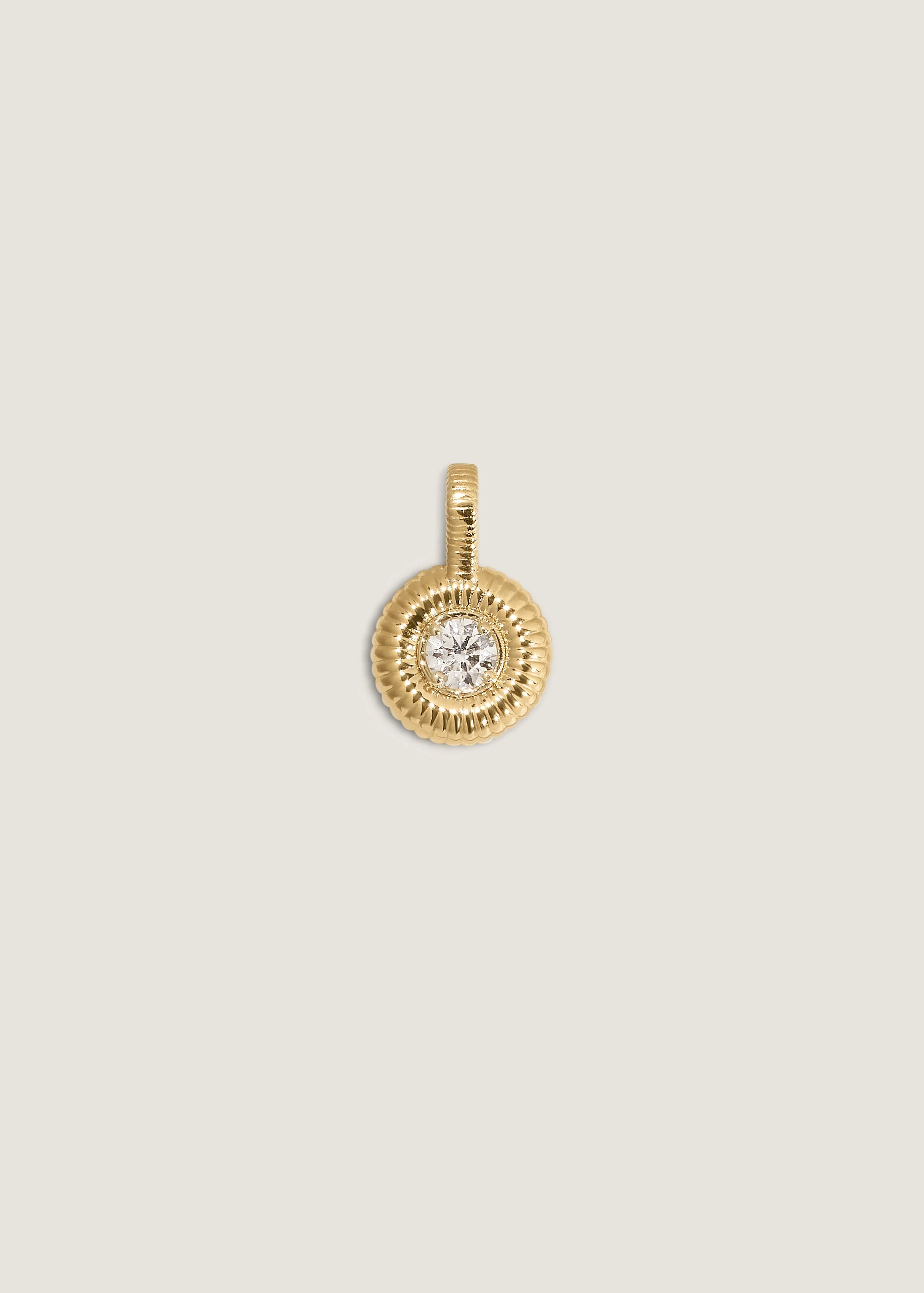 Kinn - Delphine Ribbed Pendant Diamond