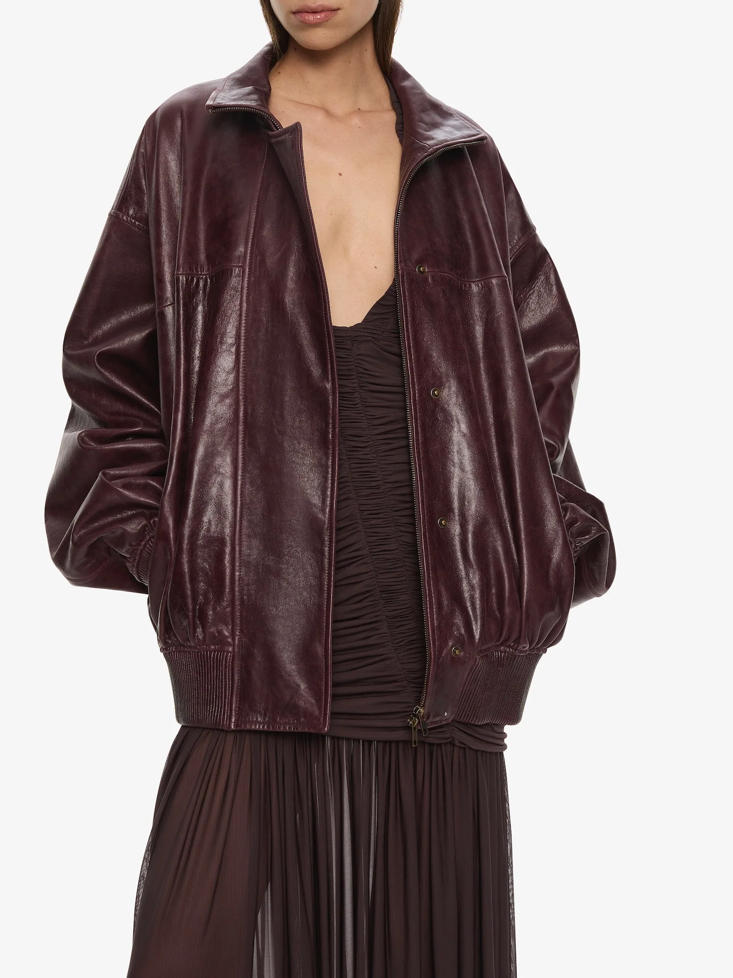 Christopher Esber - Devon Leather Bomber Jacket - Image 5