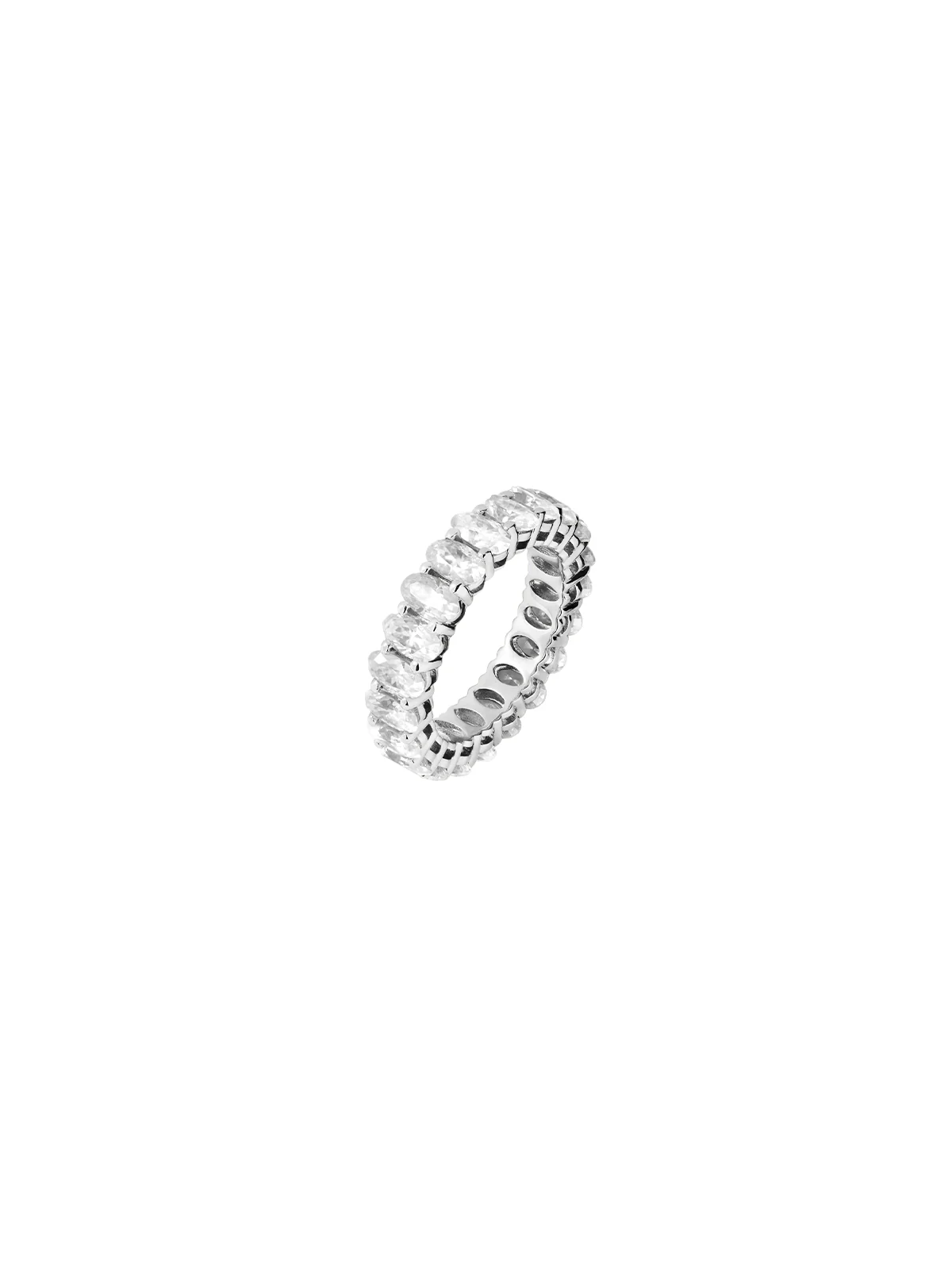 Dorsey - 14K OVAL - CUT ETERNITY BAND IN LAB DIAMOND, 14K WHITE GOLD - Image 2