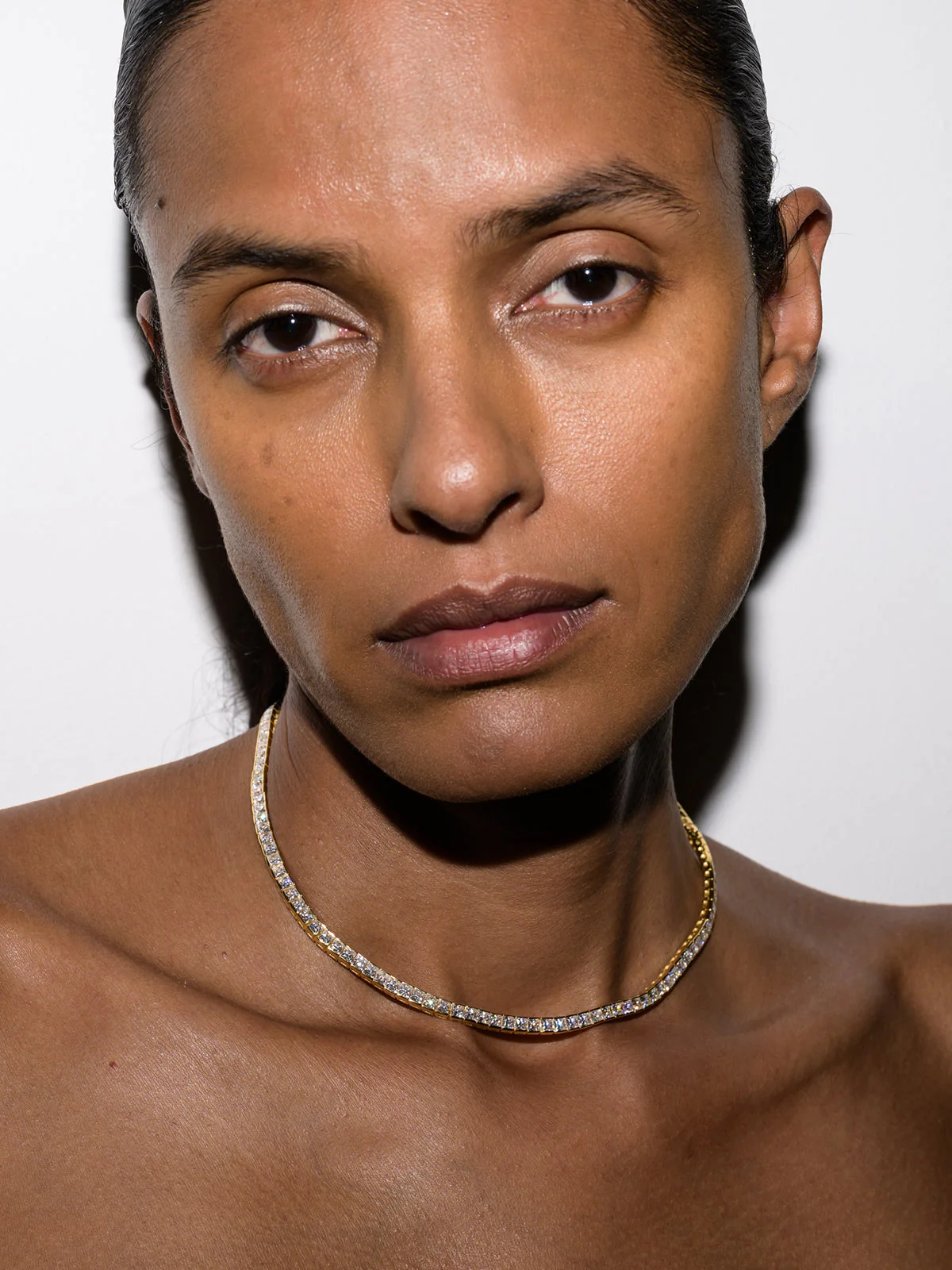 Dorsey - PRINCESS - CUT RIVIÈRE NECKLACE IN MOISSANITE - Image 4