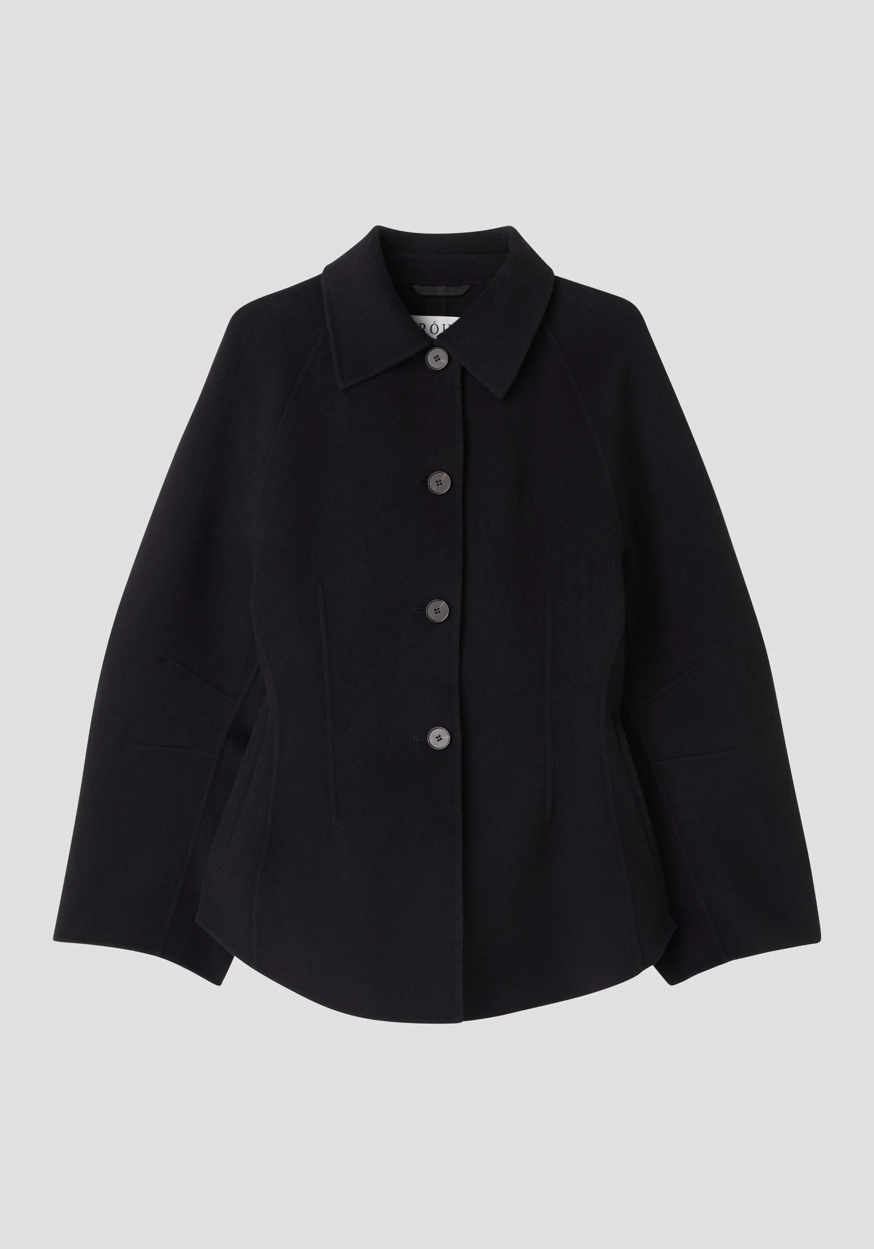 ROHE - Double - faced sculptural jacket | black - Image 6