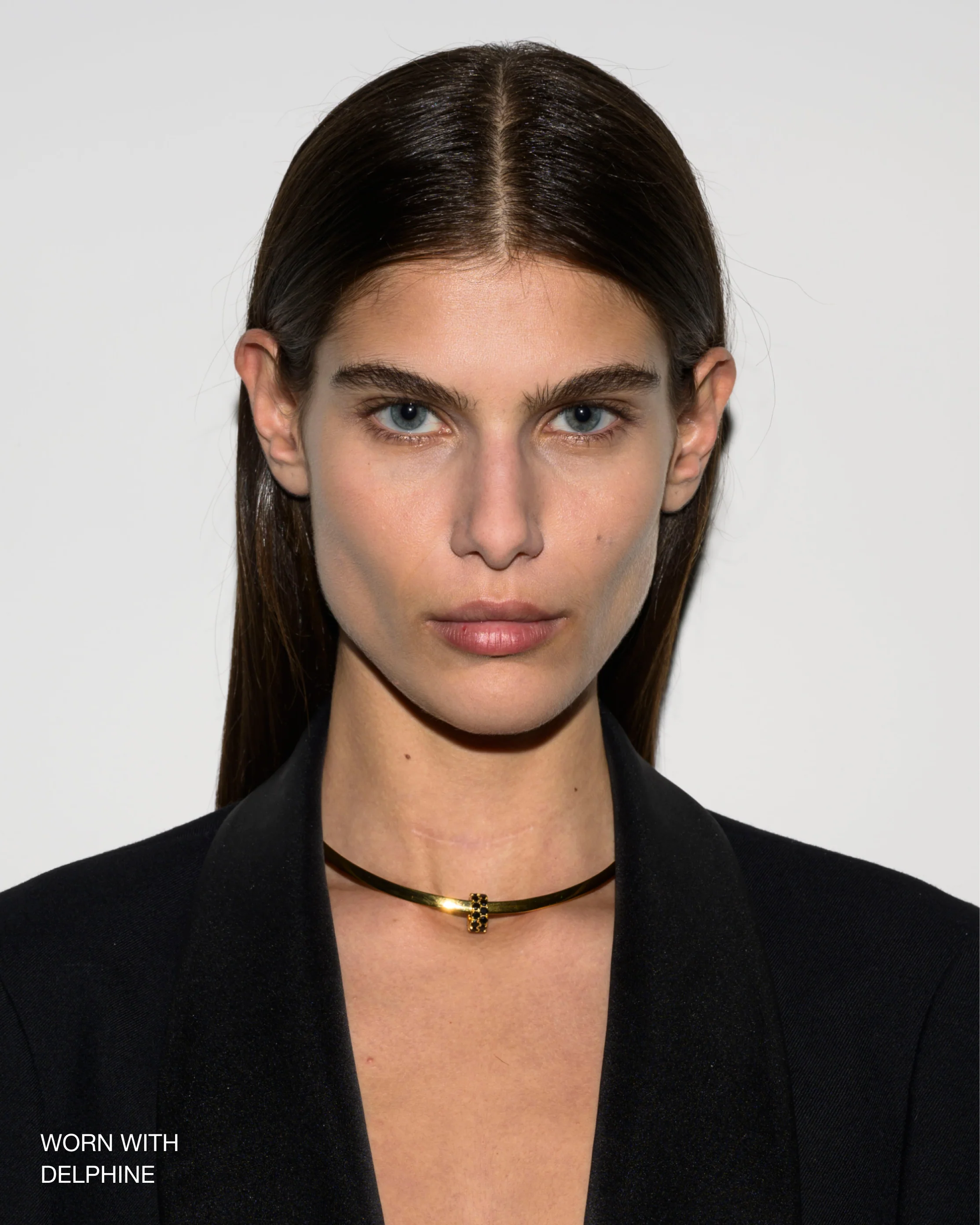 Dorsey - TWO - ROW RIVIÈRE PENDANT IN NANO BLACK ONYX - Image 3
