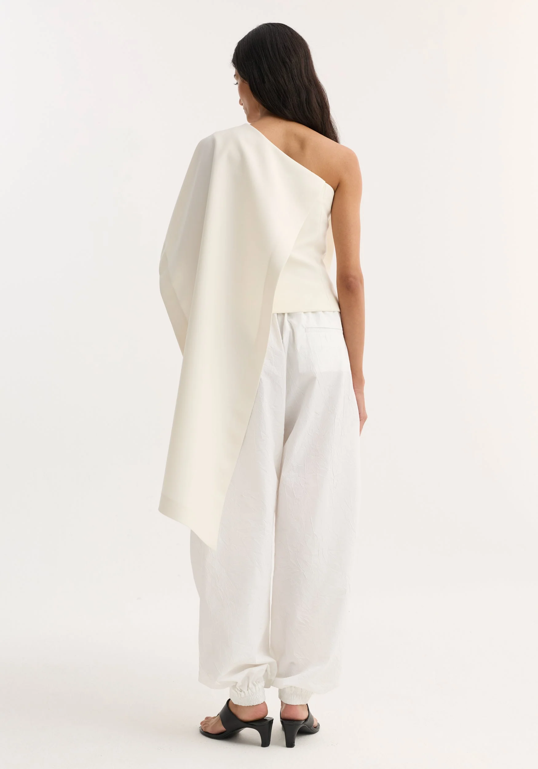 ROHE - Draped cape top | cream - Image 5