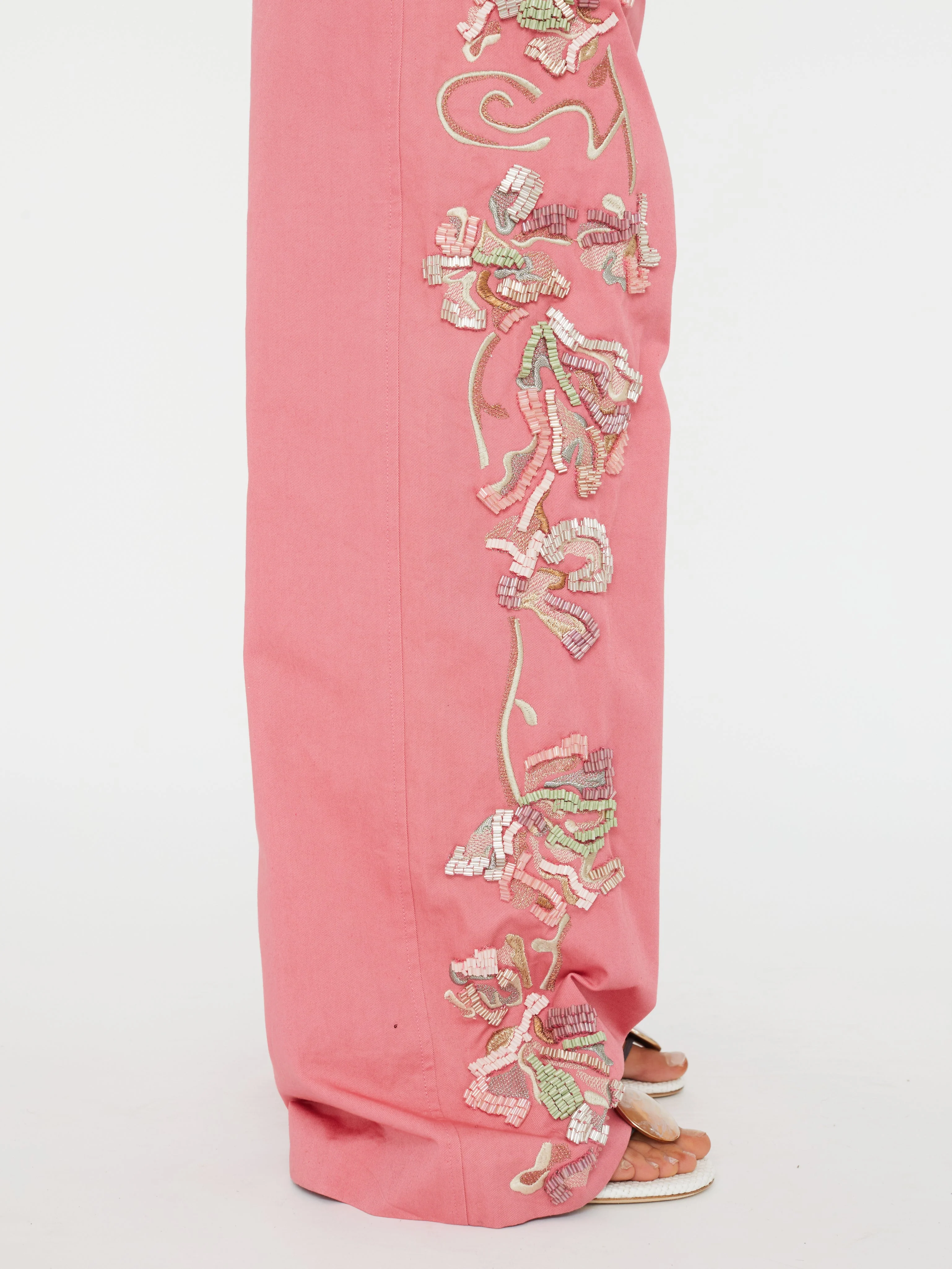 Christopher Esber - Duke Embellished Chino Pant - Image 3