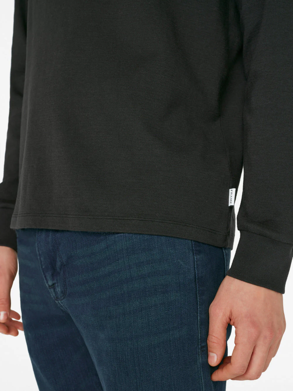 FRAME - Duo Fold Long Sleeve Crew - Image 4