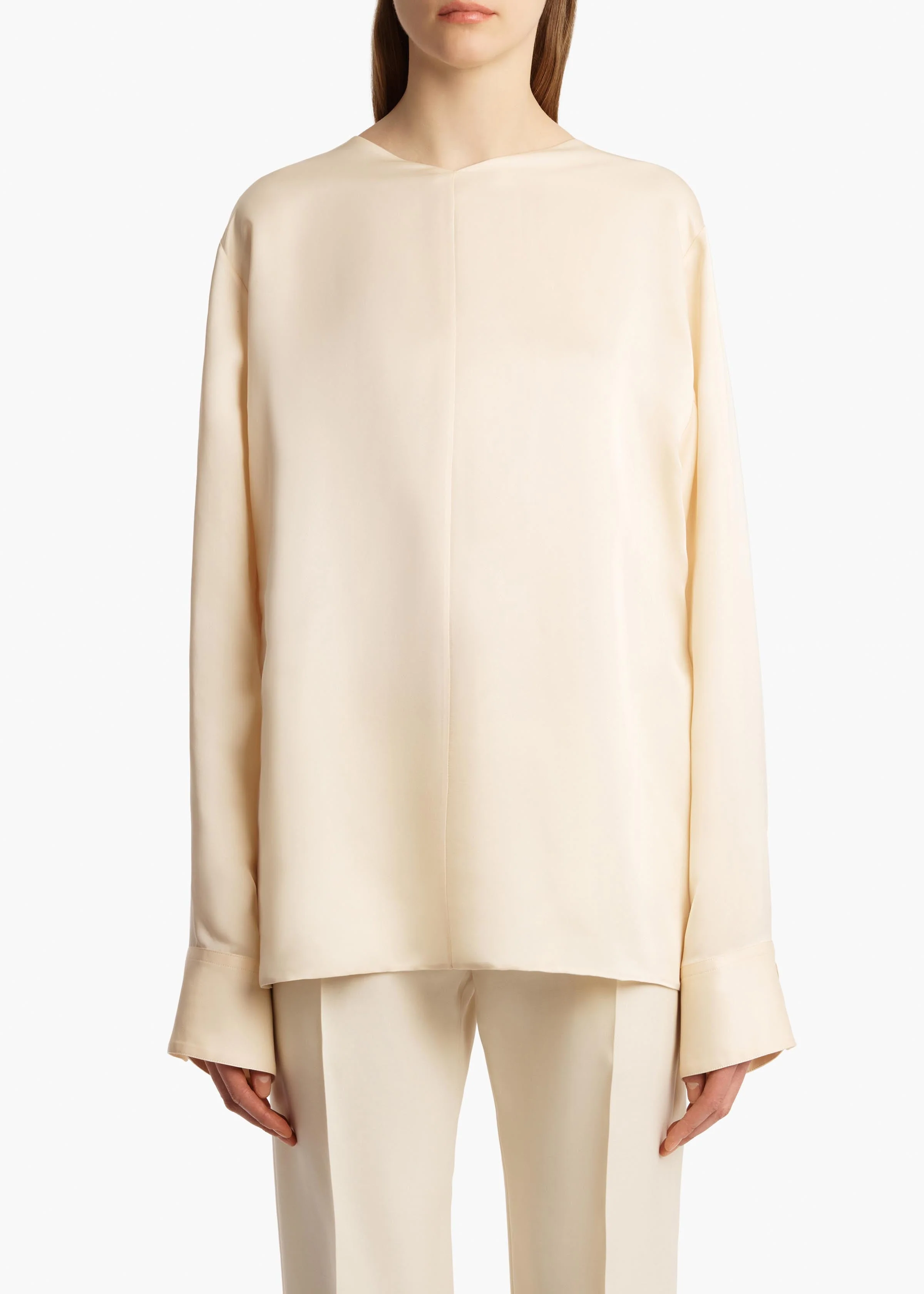 Khaite - Durion Top in Custard - Image 3