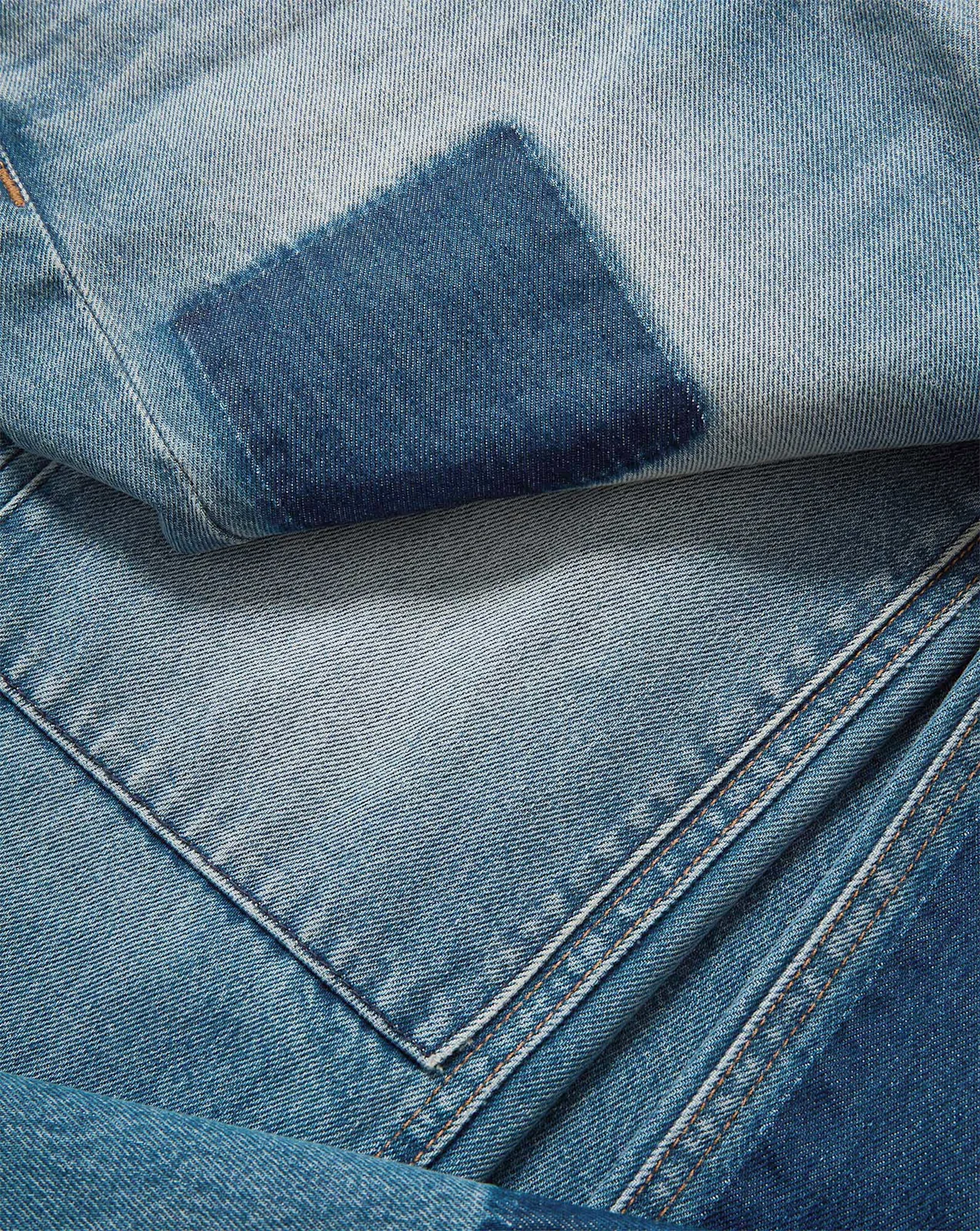 Veronica Beard - Dylan Patchwork Straight - Leg Jean - Image 3
