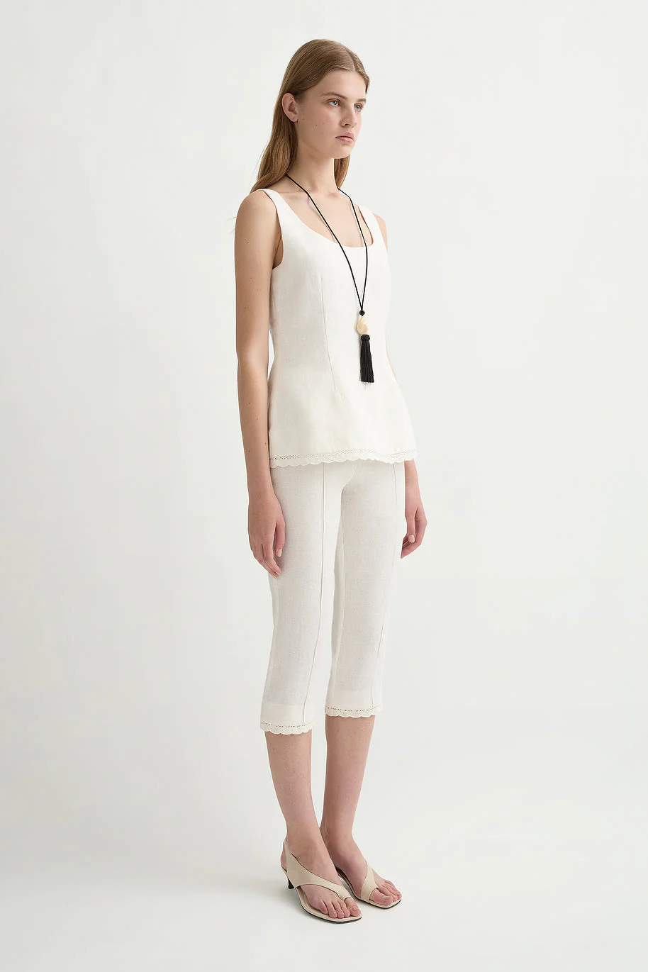 Posse - EFFI CAPRI PANT - CREAM - Image 3