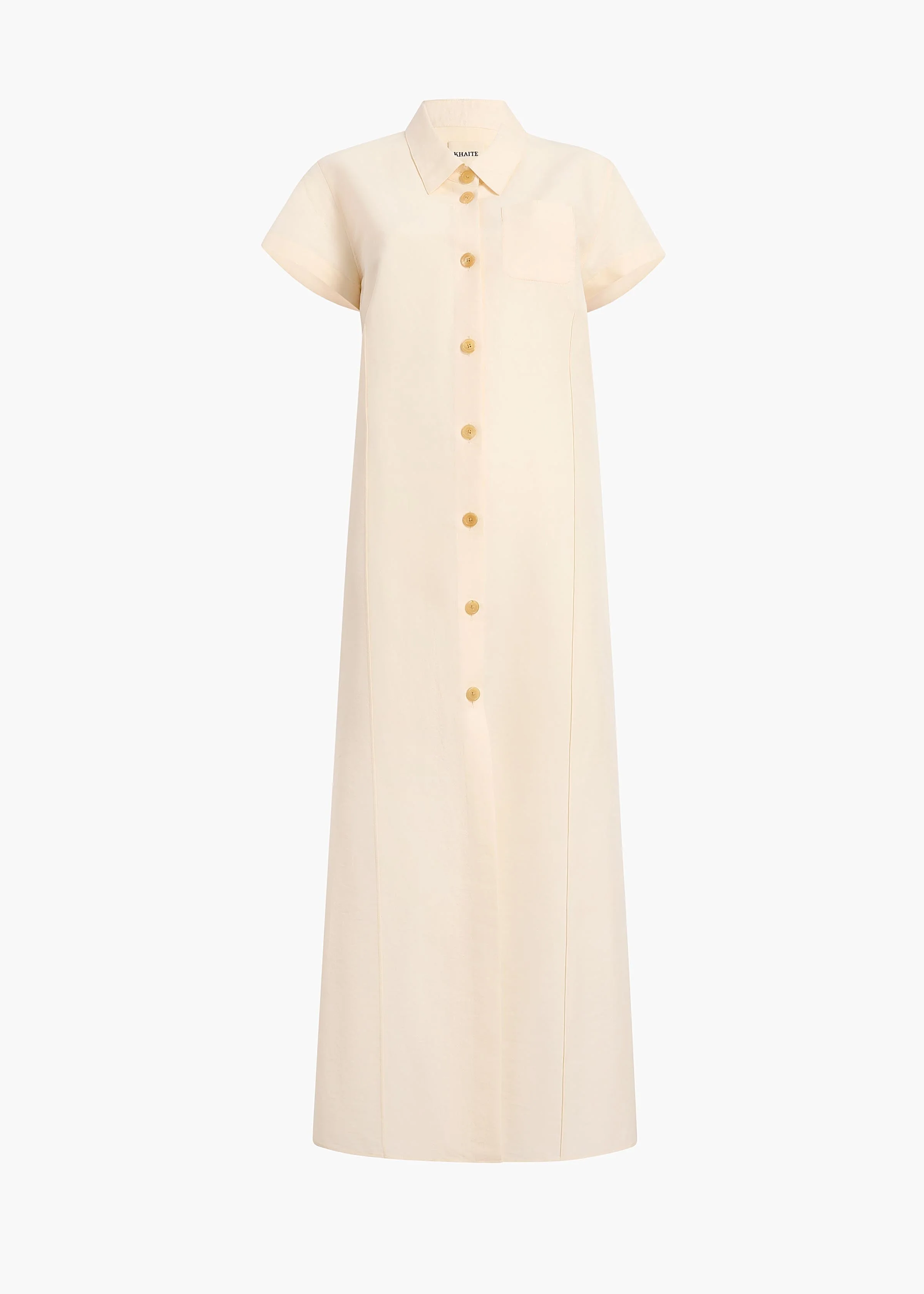 Khaite - Effy Dress in Natural - Image 7