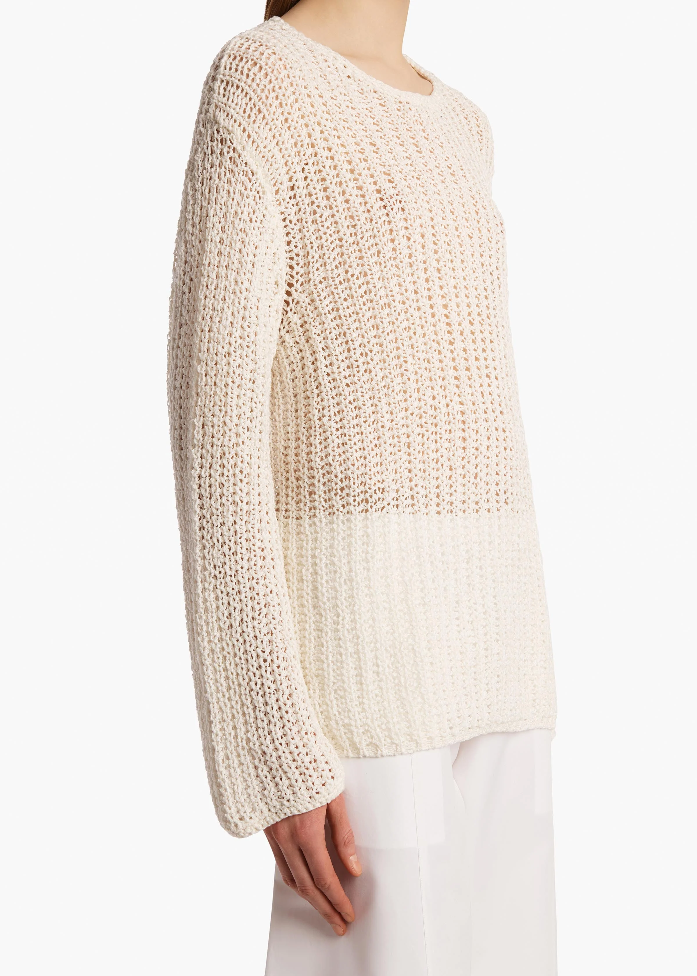 Khaite - Elowen Sweater in Ivory - Image 6