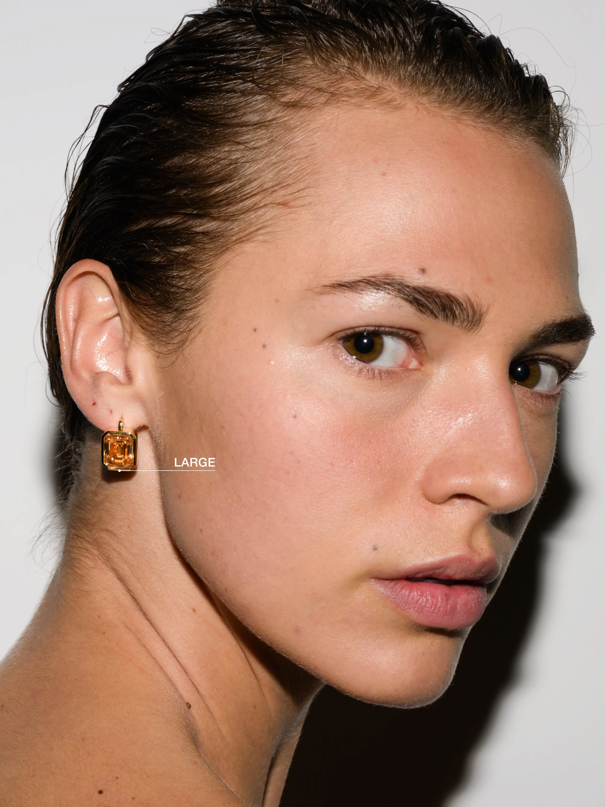 Dorsey - ODETTE EARRINGS IN HONEY MOISSANITE - Image 4
