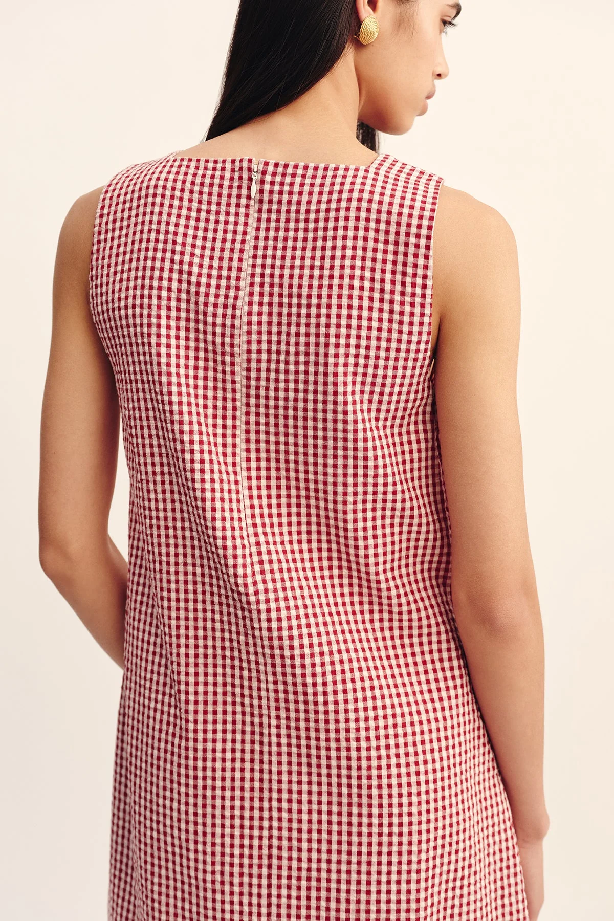 Posse - EMMA SHIFT DRESS - RED GINGHAM - Image 6