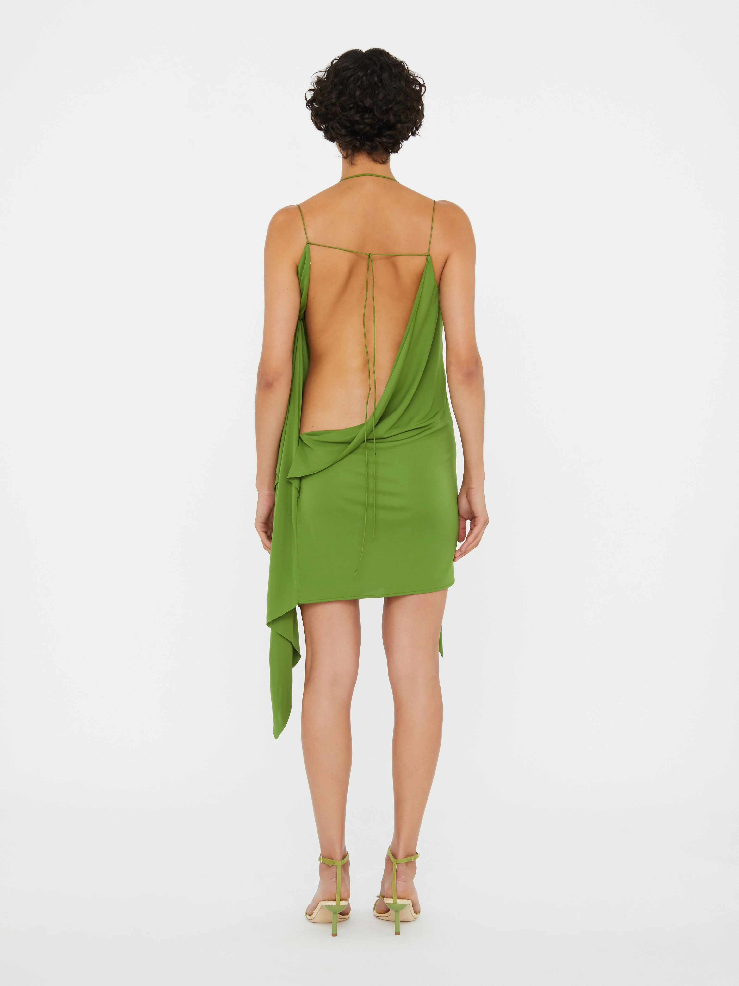 Christopher Esber - Encased Nature Cascade Mini Dress - Image 4